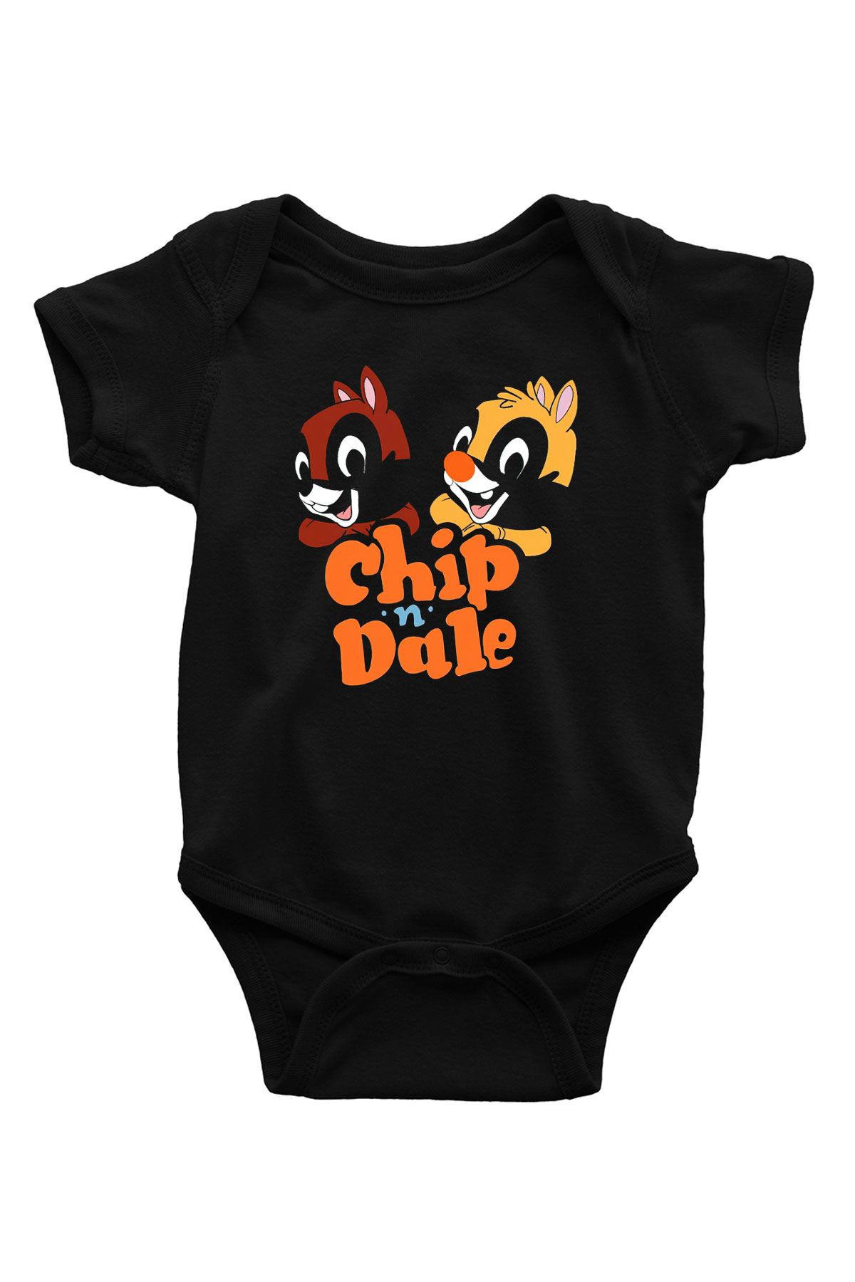 Chip'n Dale Rescue Rangers Siyah Bebek Body - Zıbın