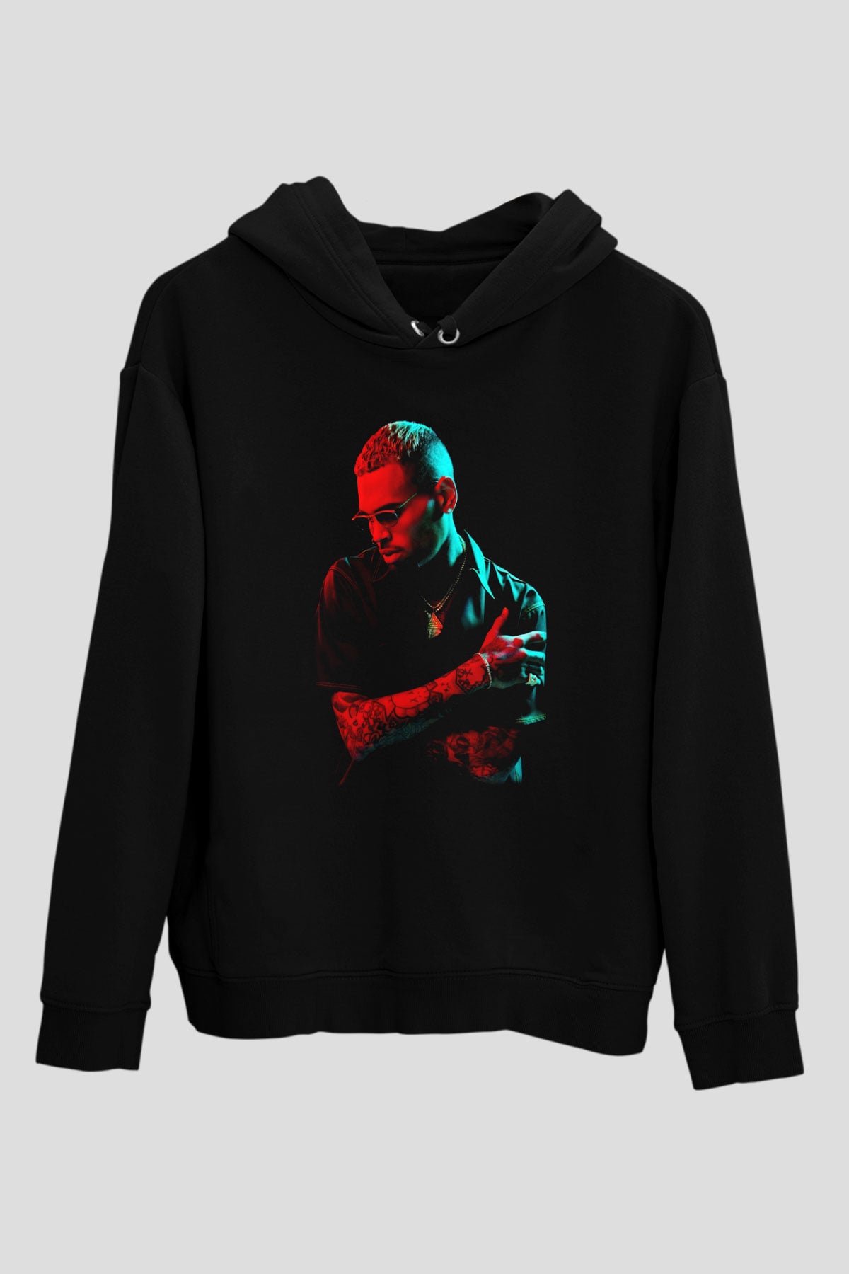 Chris Brown Siyah Unisex Hoodie