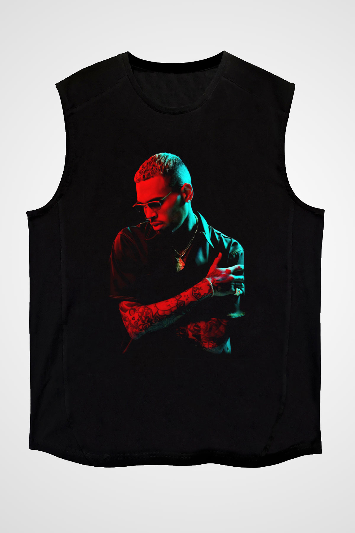 Chris Brown Siyah Unisex Kolsuz Tişört