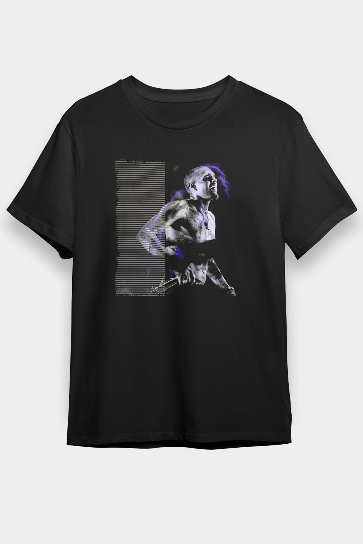 Chris Brown Siyah Unisex Tişört T-Shirt - TişörtFabrikası