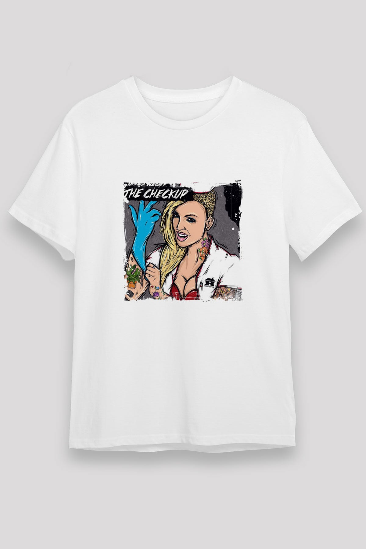 Chris Webby Baskılı Unisex Beyaz Tişört