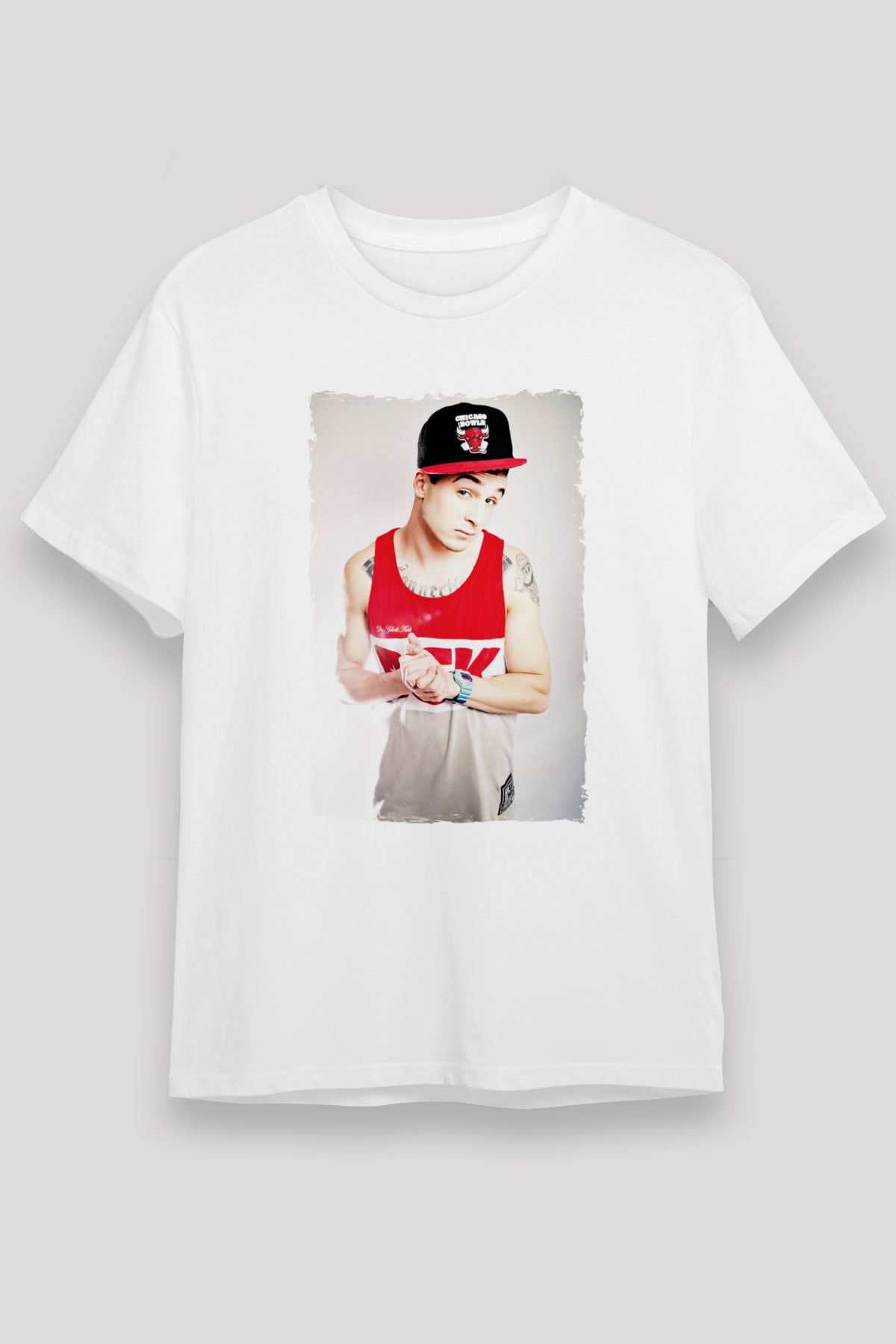 Chris Webby Beyaz Unisex Tişört T-Shirt - TişörtFabrikası