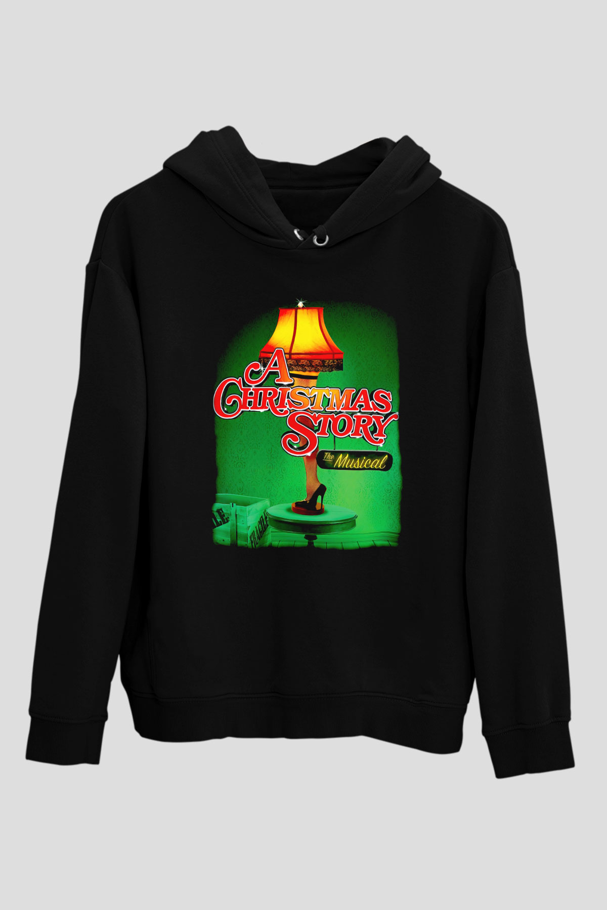 Christmas Story Siyah Unisex Hoodie