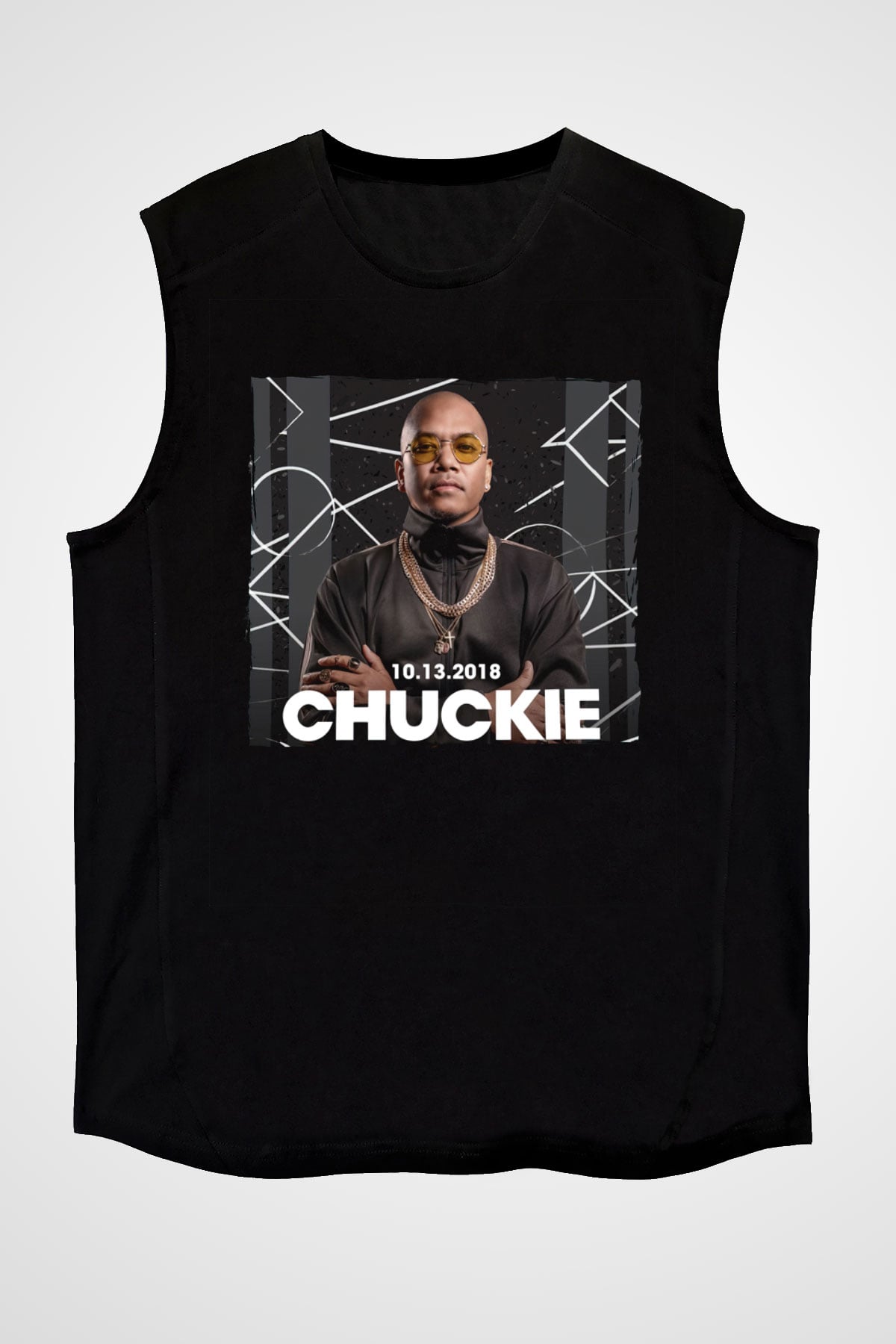 Chuckie Siyah Unisex Kolsuz Tişört