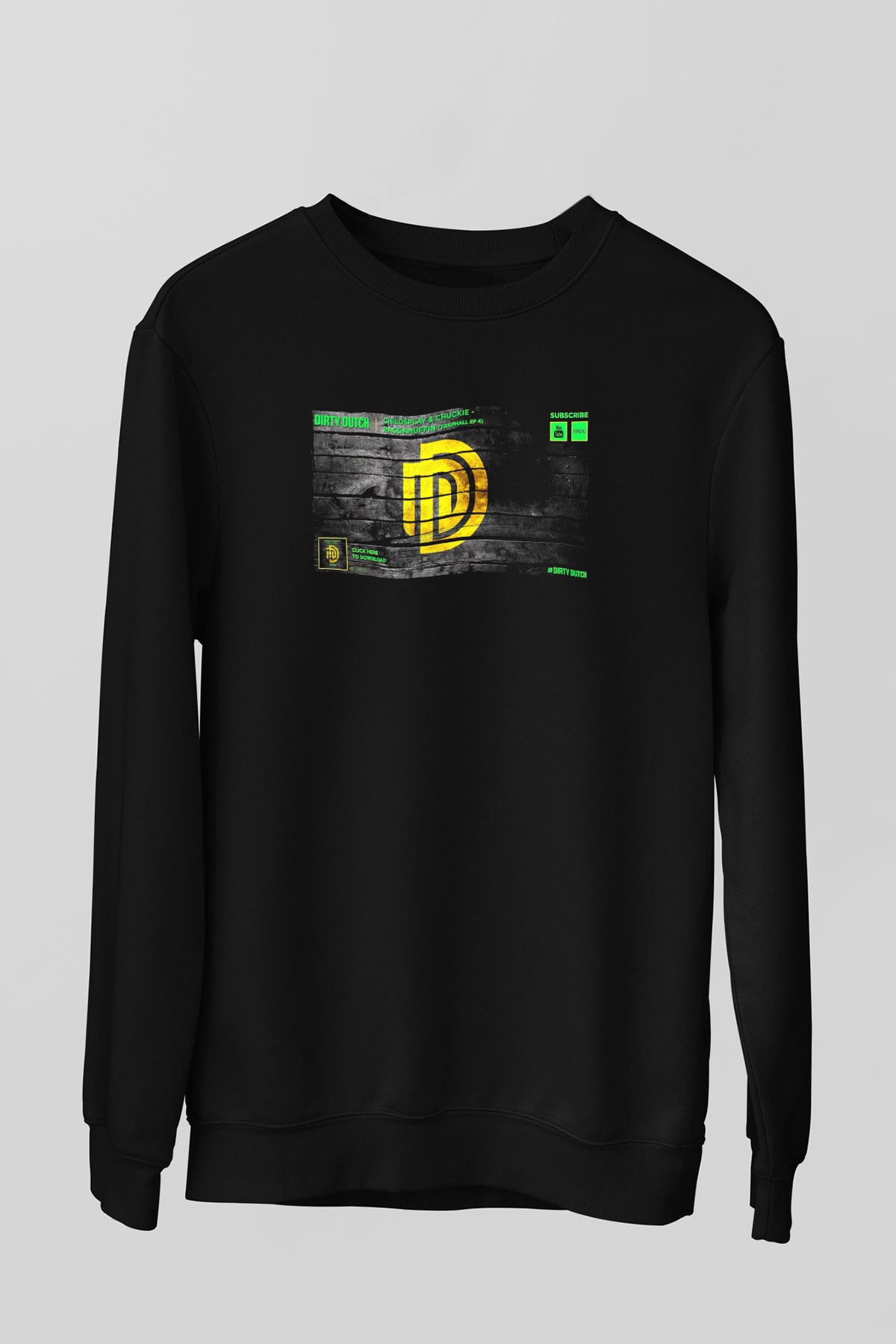 Chuckie Siyah Unisex Sweatshirt