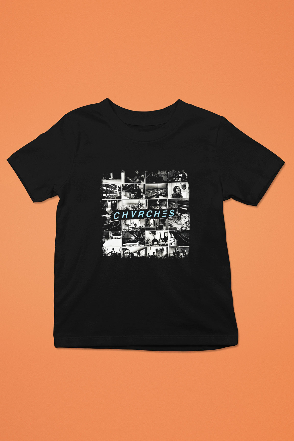 CHVRCHES Baskılı Unisex Siyah Çocuk Tişört