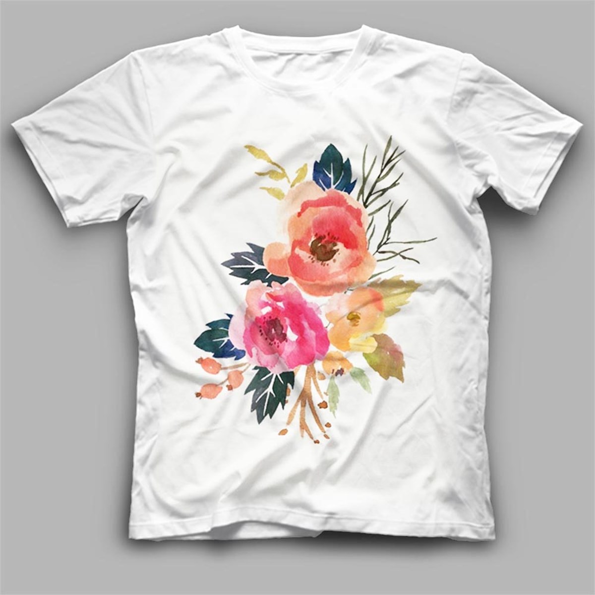 Çiçek Çocuk Tişörtü Çocuk T-Shirt ACSYT11