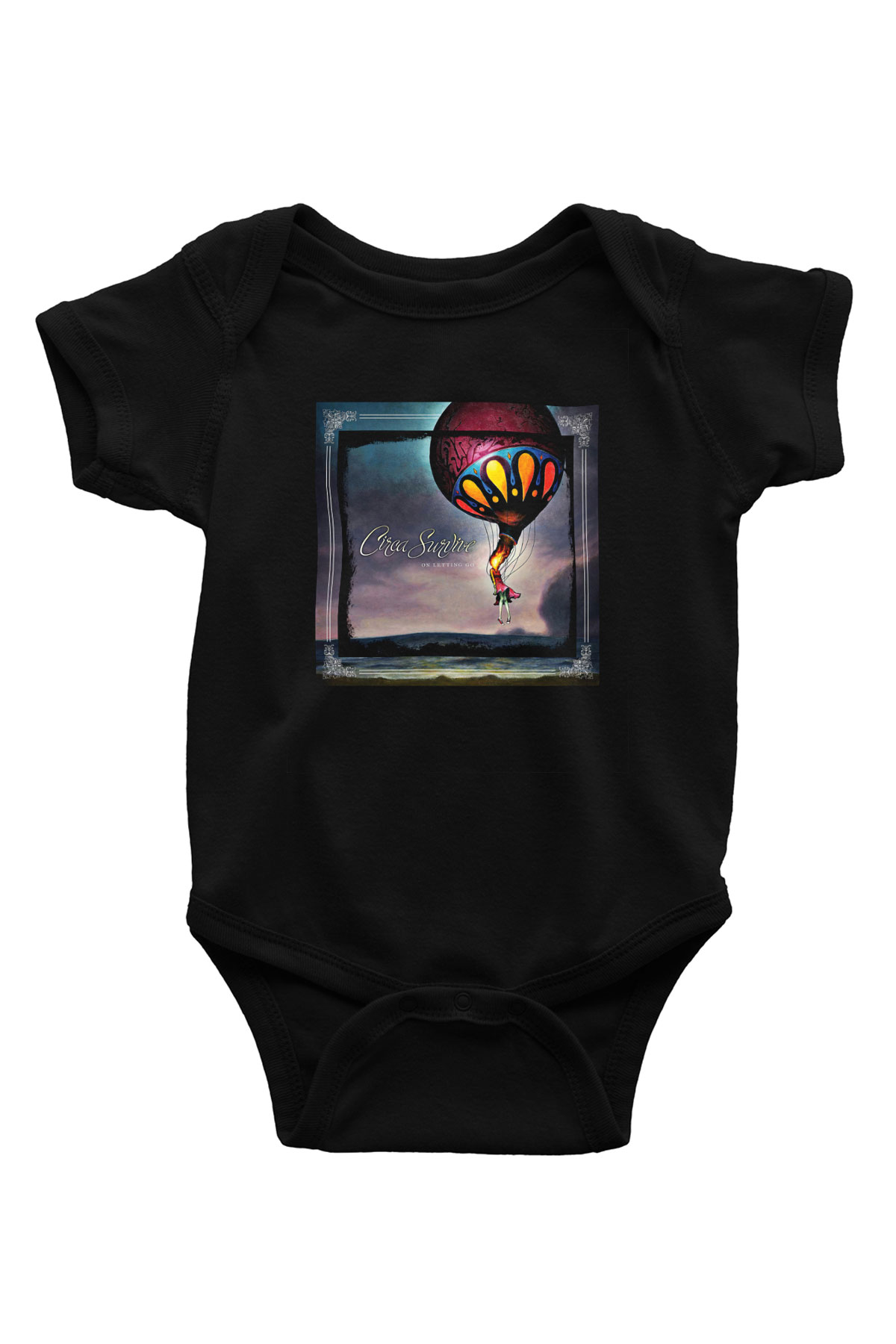 Circa Survive Baskılı Unisex Siyah Bebek Body - Zıbın