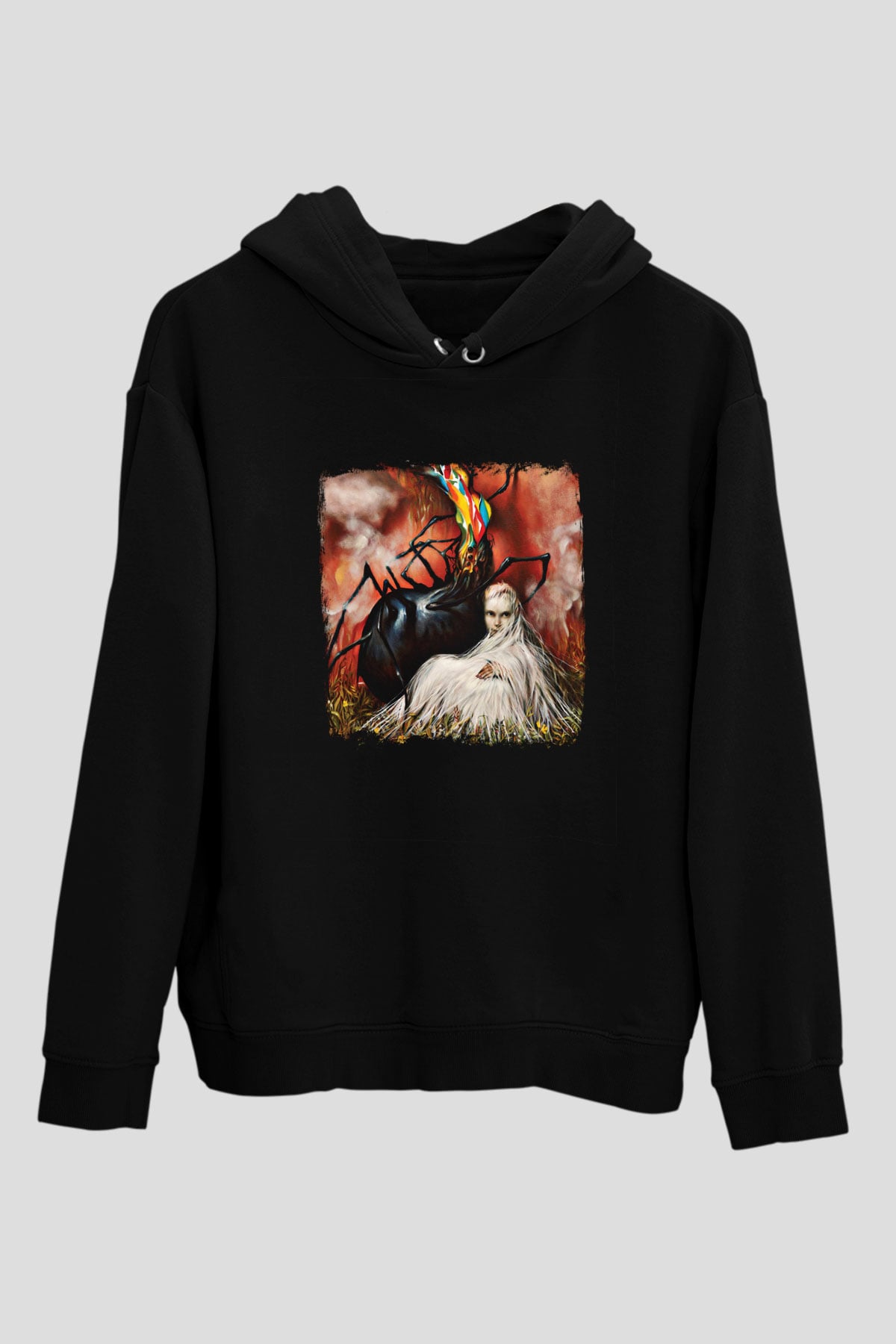 Circa Survive Baskılı Unisex Siyah Hoodie