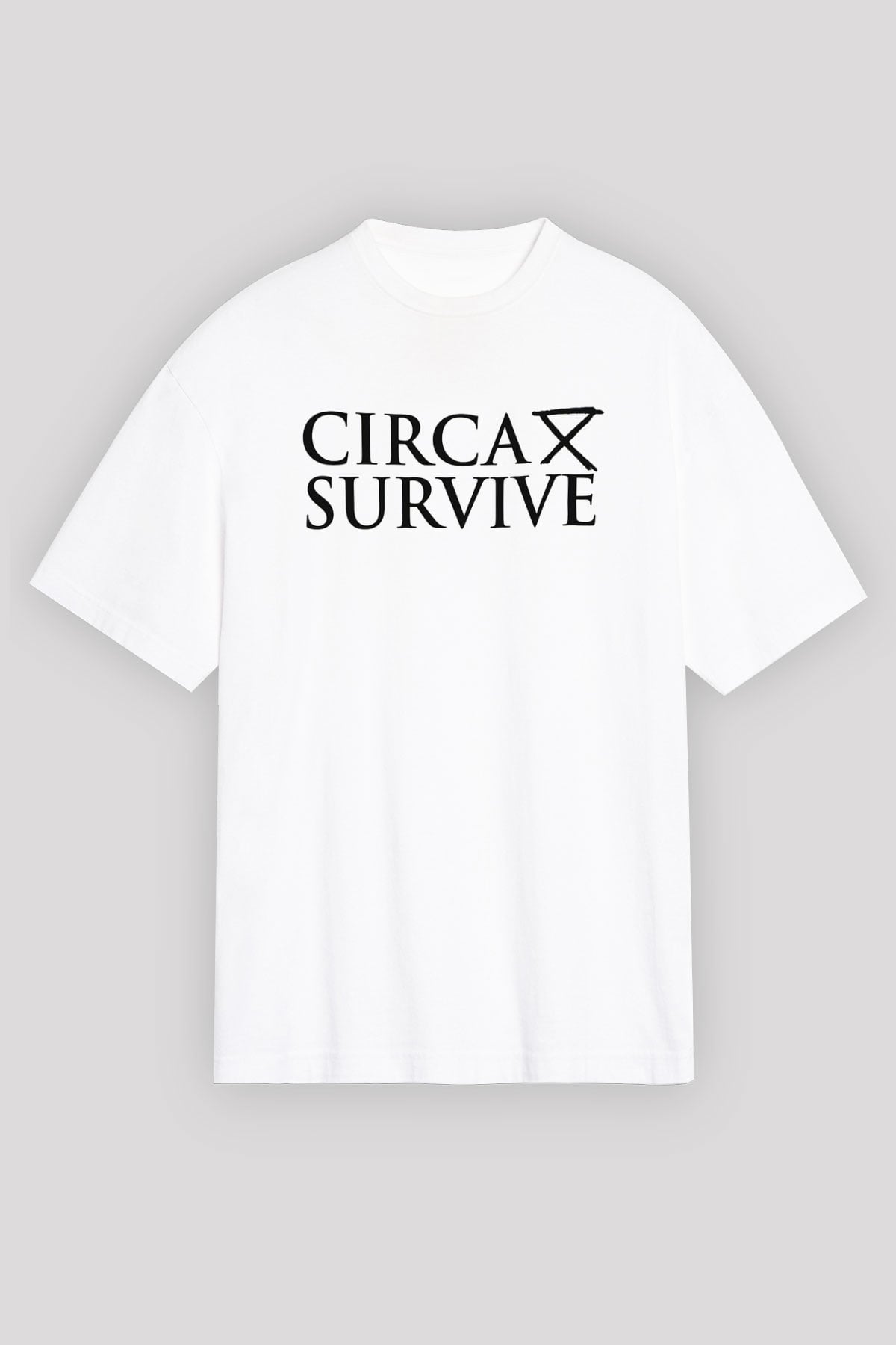 Circa Survive Beyaz Unisex Oversize Tişört T-Shirt