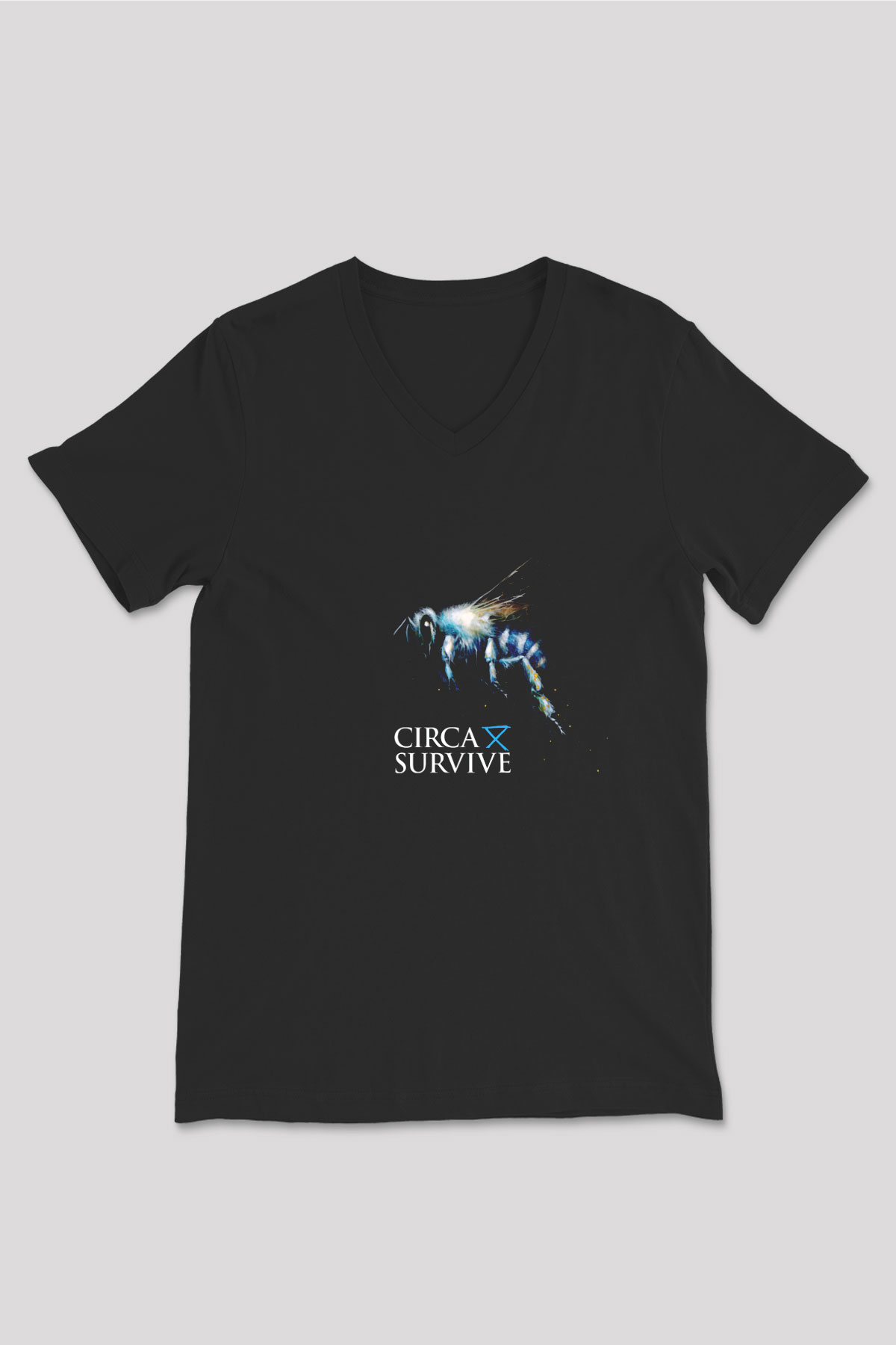 Circa Survive Siyah Unisex V Yaka Tişört