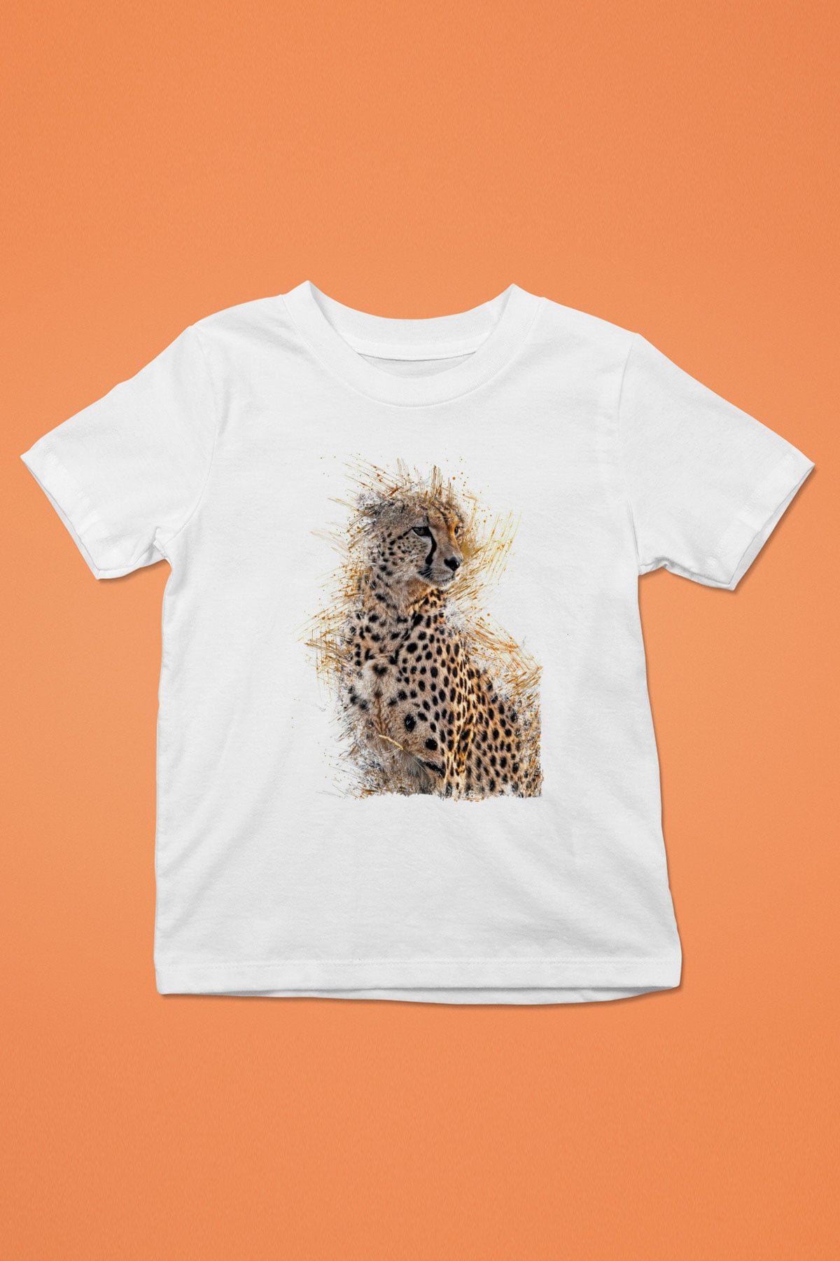 Çita Beyaz Unisex Çocuk Tişört