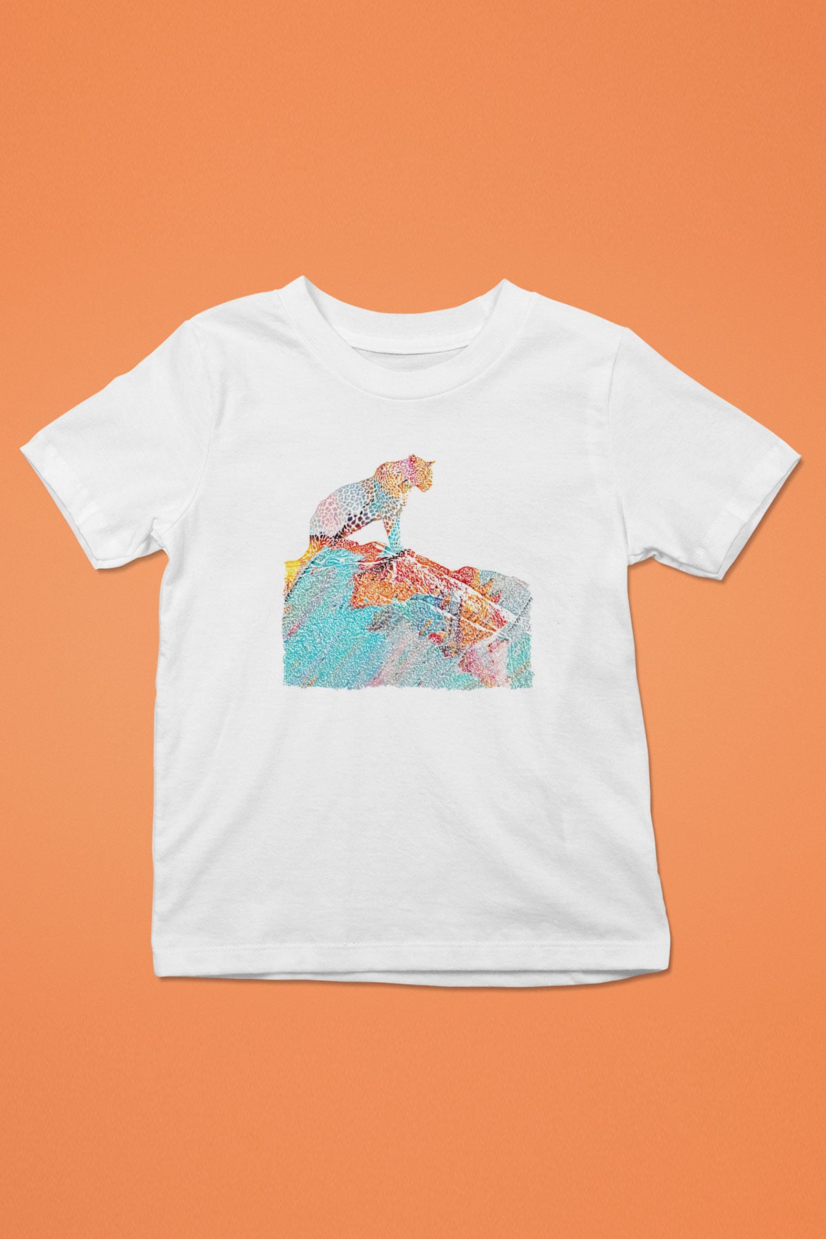 Çita Beyaz Unisex Çocuk Tişört