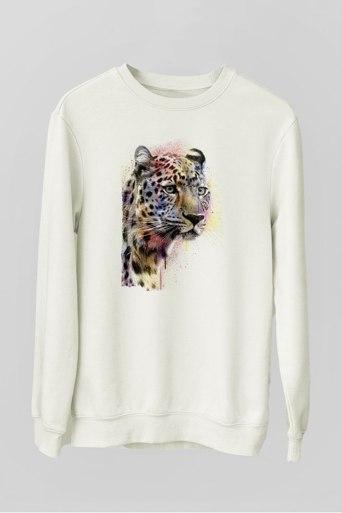 Çita Beyaz Unisex Sweatshirt