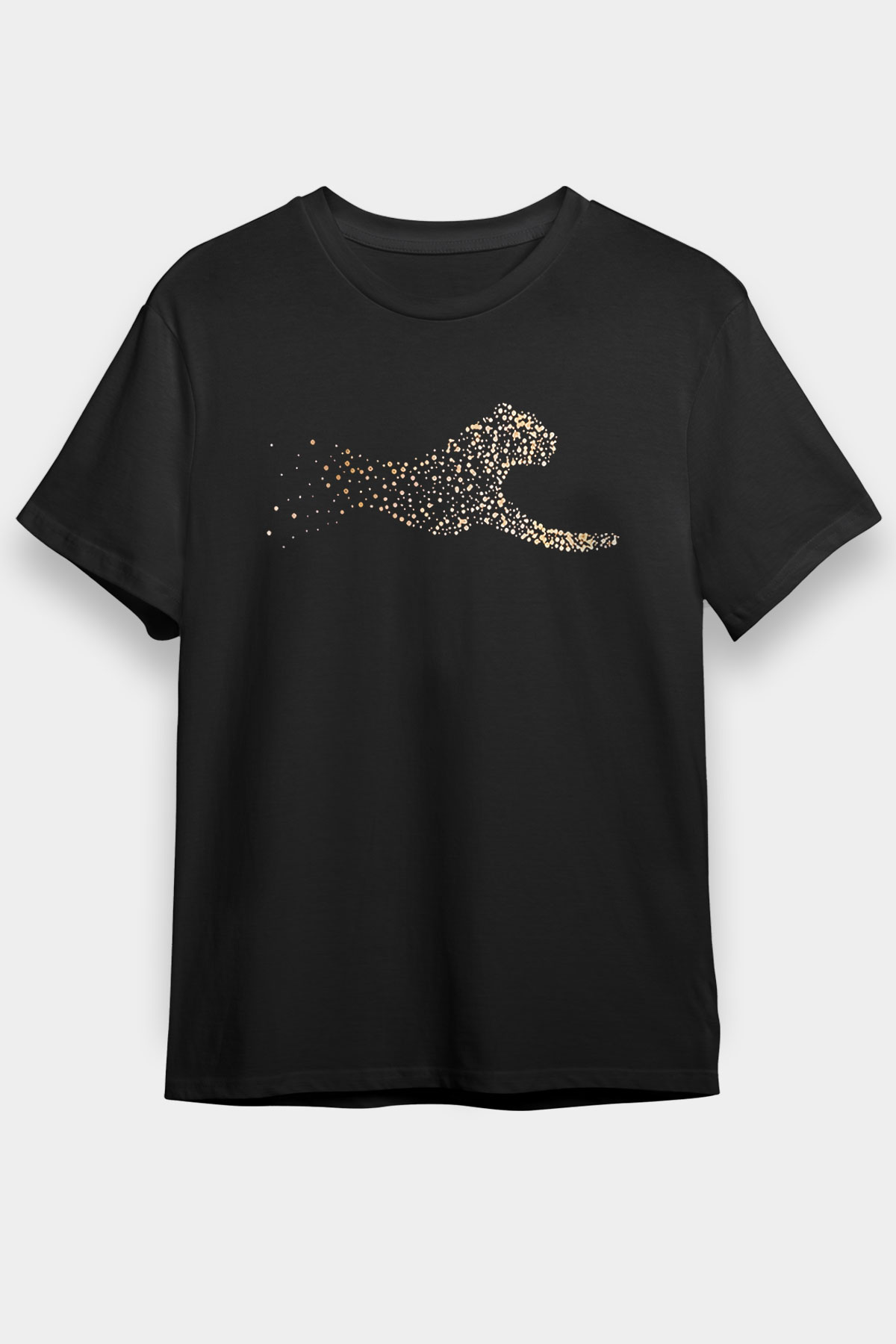 Çita Siyah Unisex Tişört T-Shirt - TişörtFabrikası