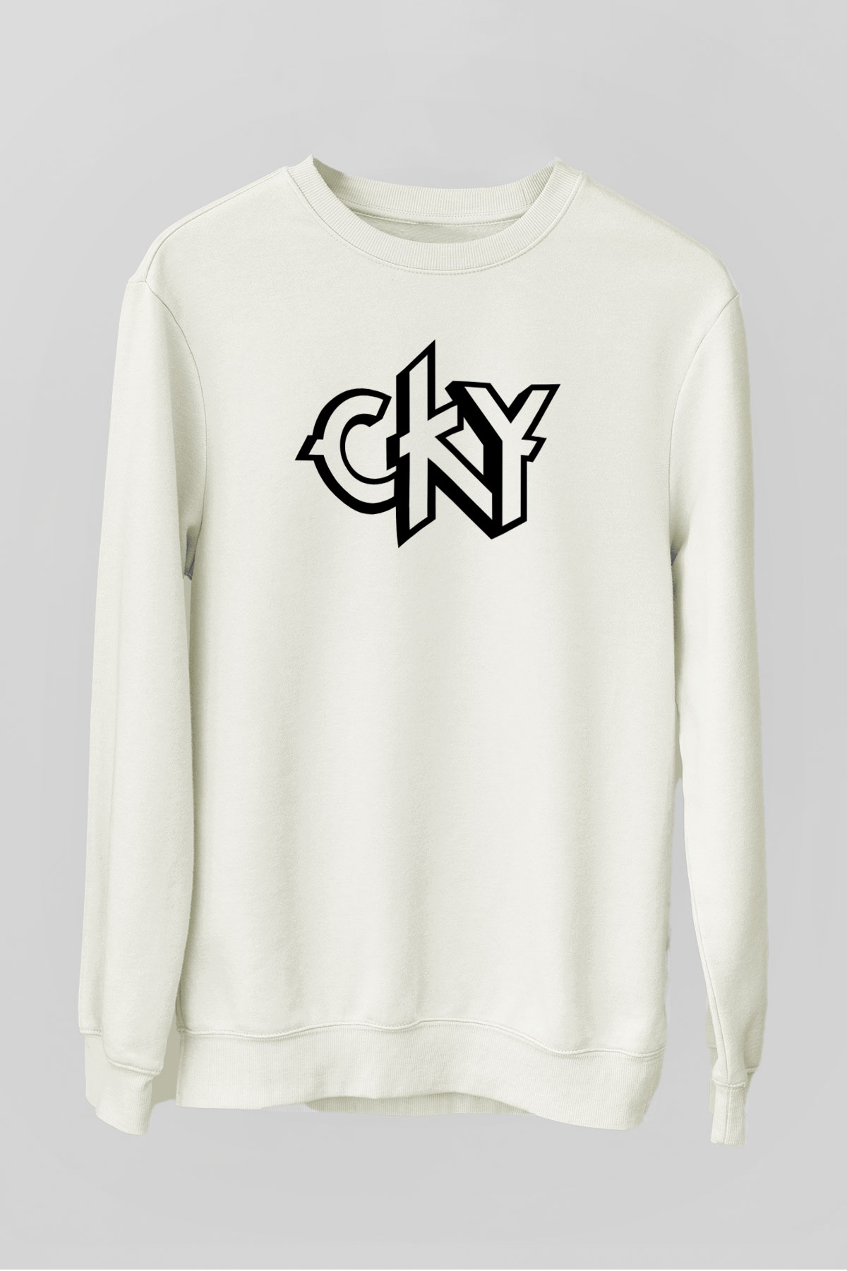 CKY Beyaz Unisex Sweatshirt
