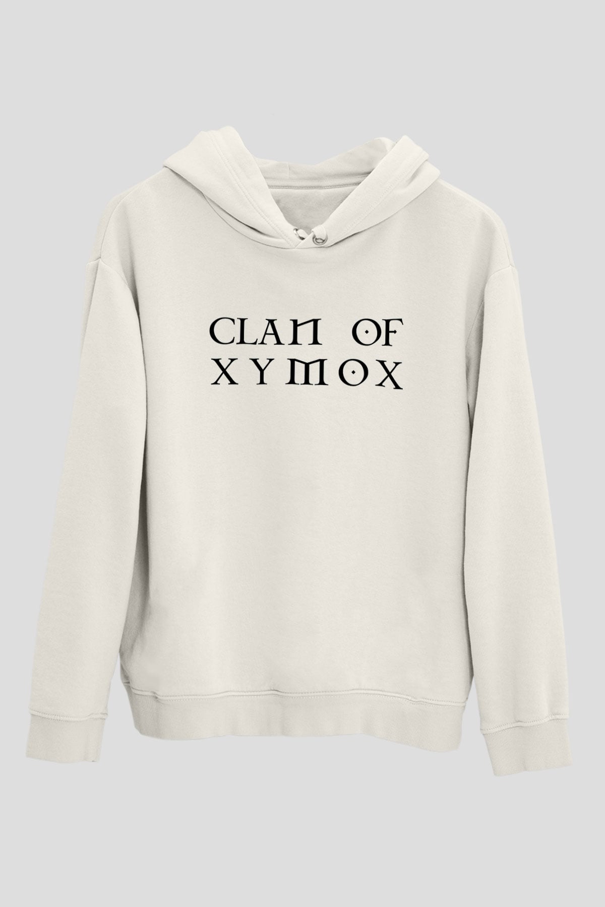 Clan of Xymox Beyaz Unisex Kapüşonlu Sweatshirt