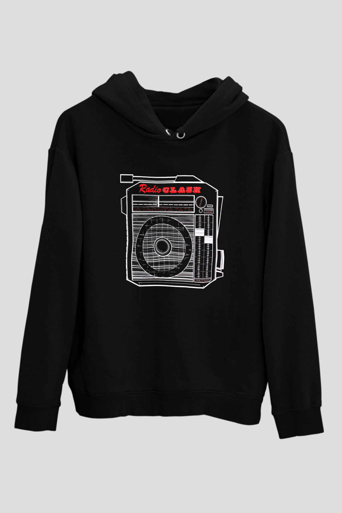 Clash (The) Baskılı Unisex Siyah Hoodie