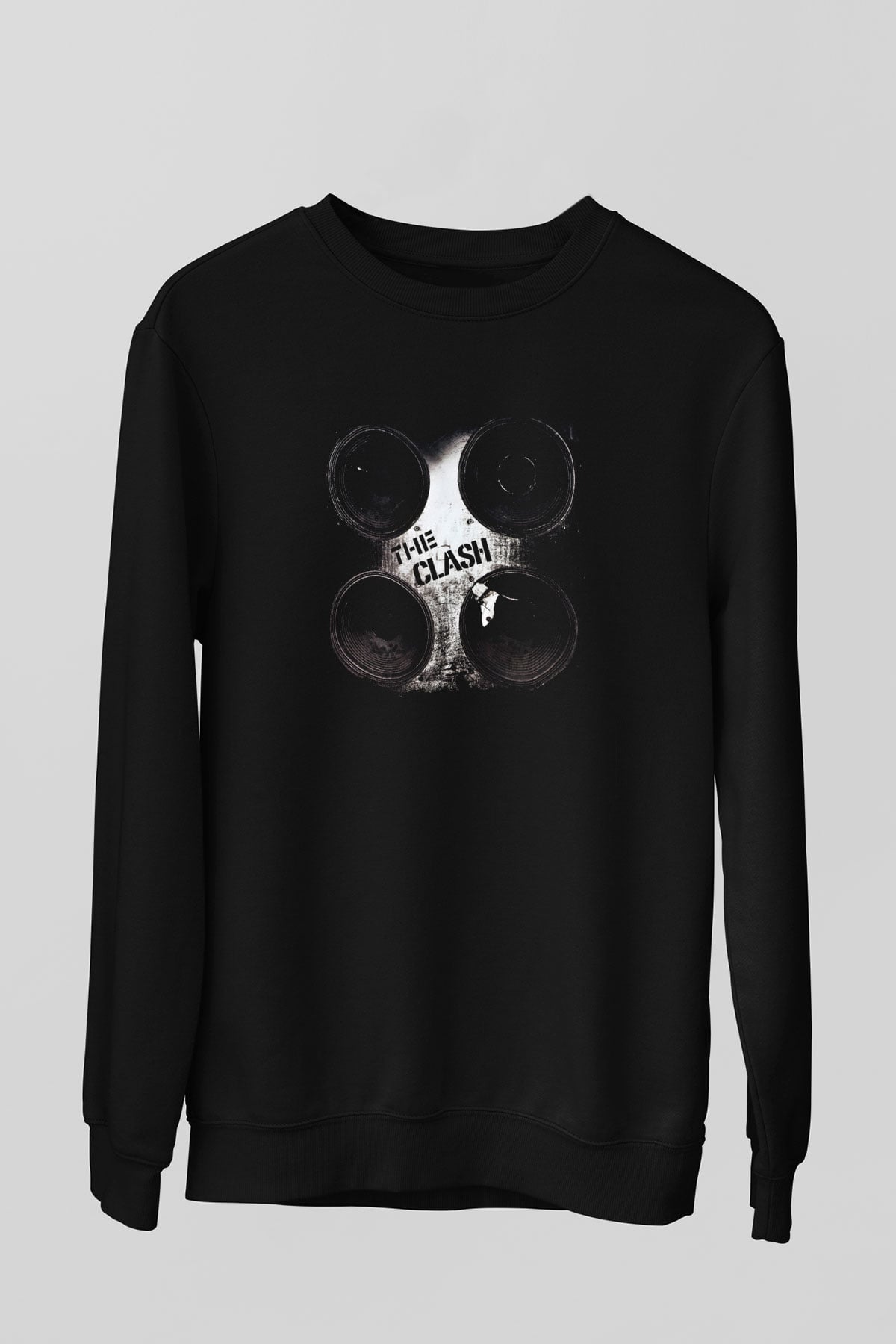 Clash (The) Baskılı Unisex Siyah Sweatshirt