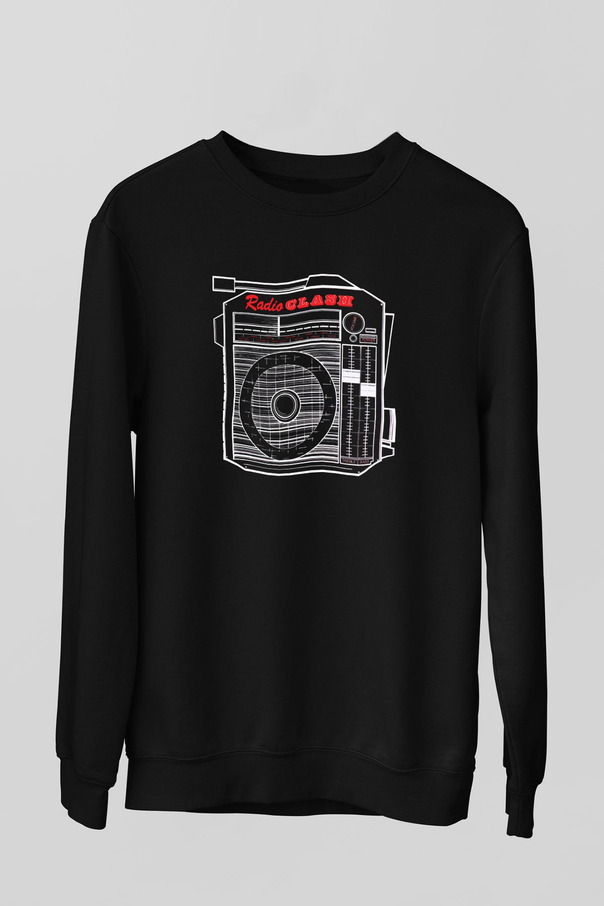 Clash (The) Baskılı Unisex Siyah Sweatshirt