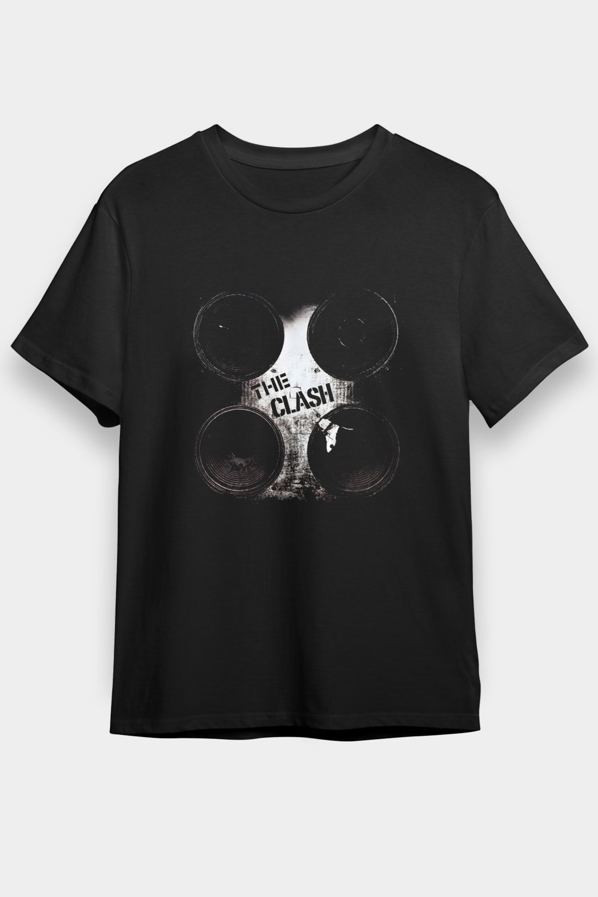 Clash (The) Baskılı Unisex Siyah Tişört