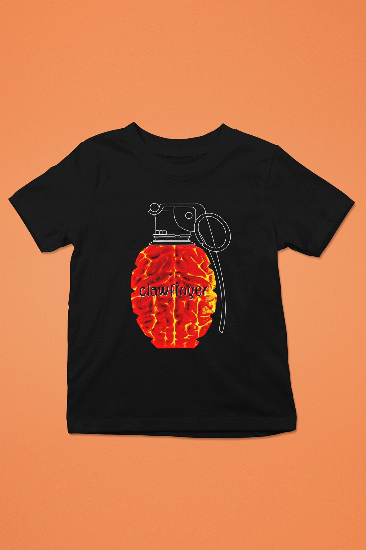 Clawfinger Baskılı Unisex Siyah Çocuk Tişört
