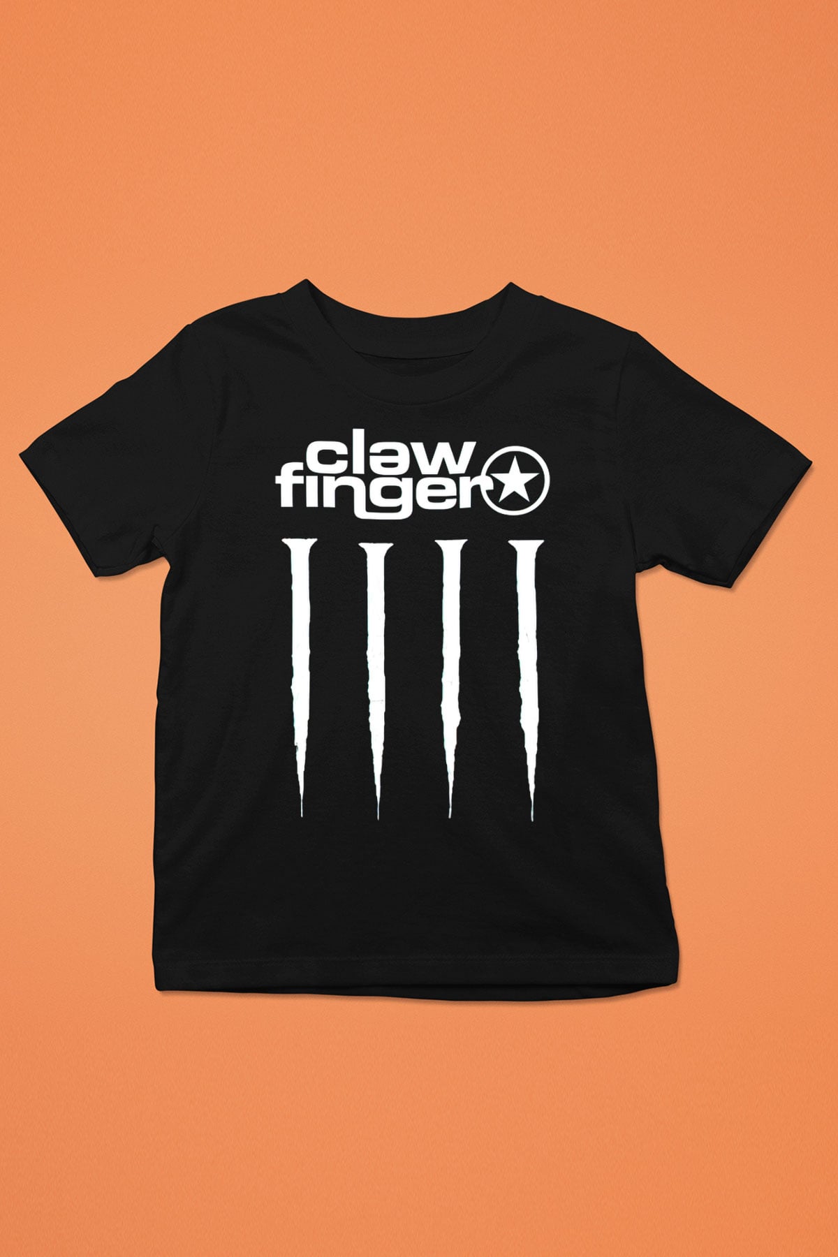 Clawfinger Siyah Unisex Çocuk Tişört