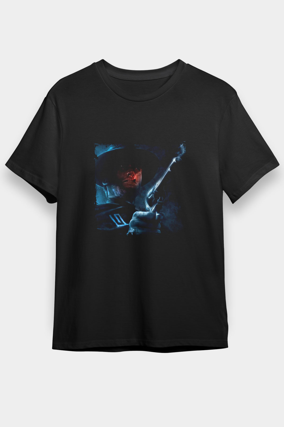 Clint Eastwood Baskılı Unisex Siyah Tişört