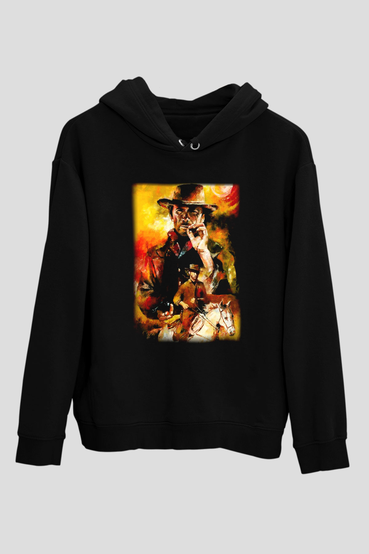 Clint Eastwood Siyah Unisex Hoodie