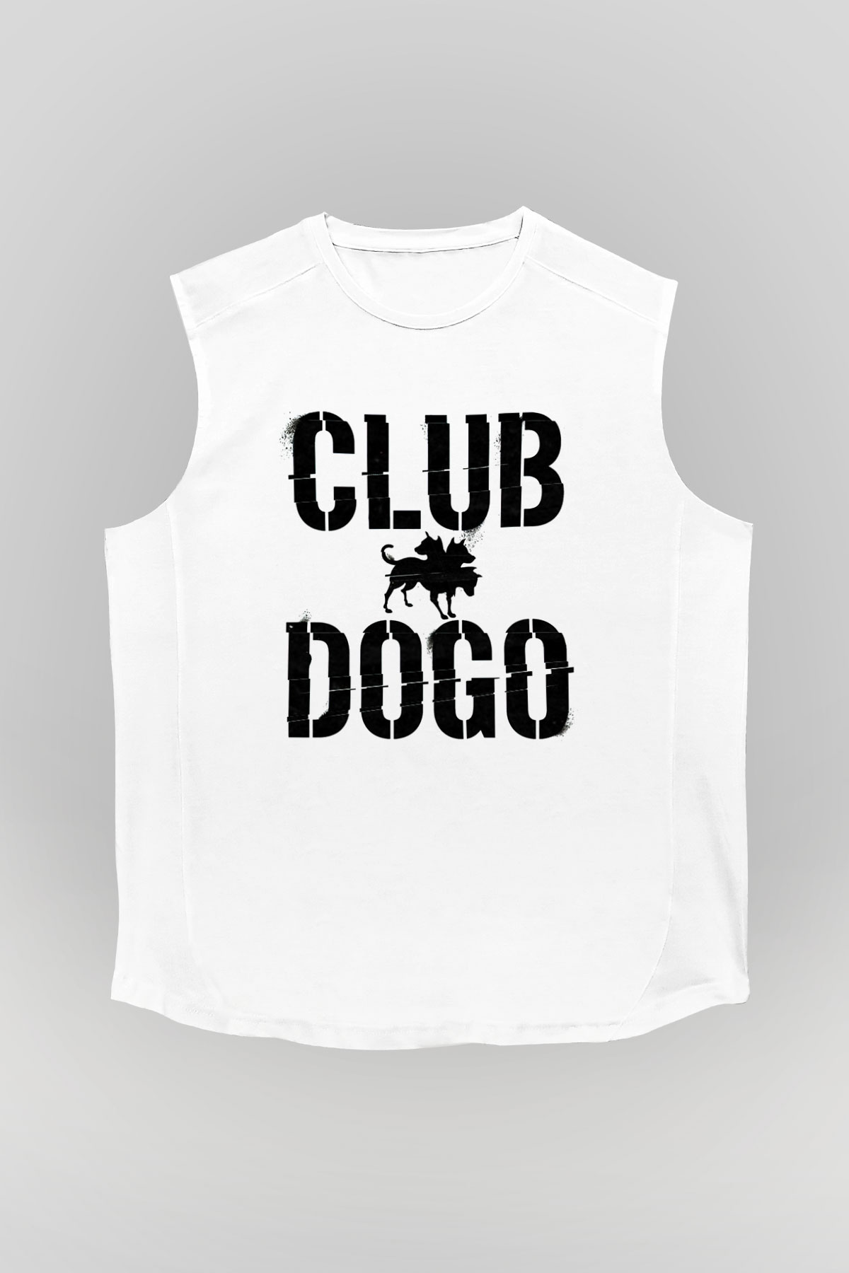 Club Dogo Beyaz Unisex Kolsuz Tişört