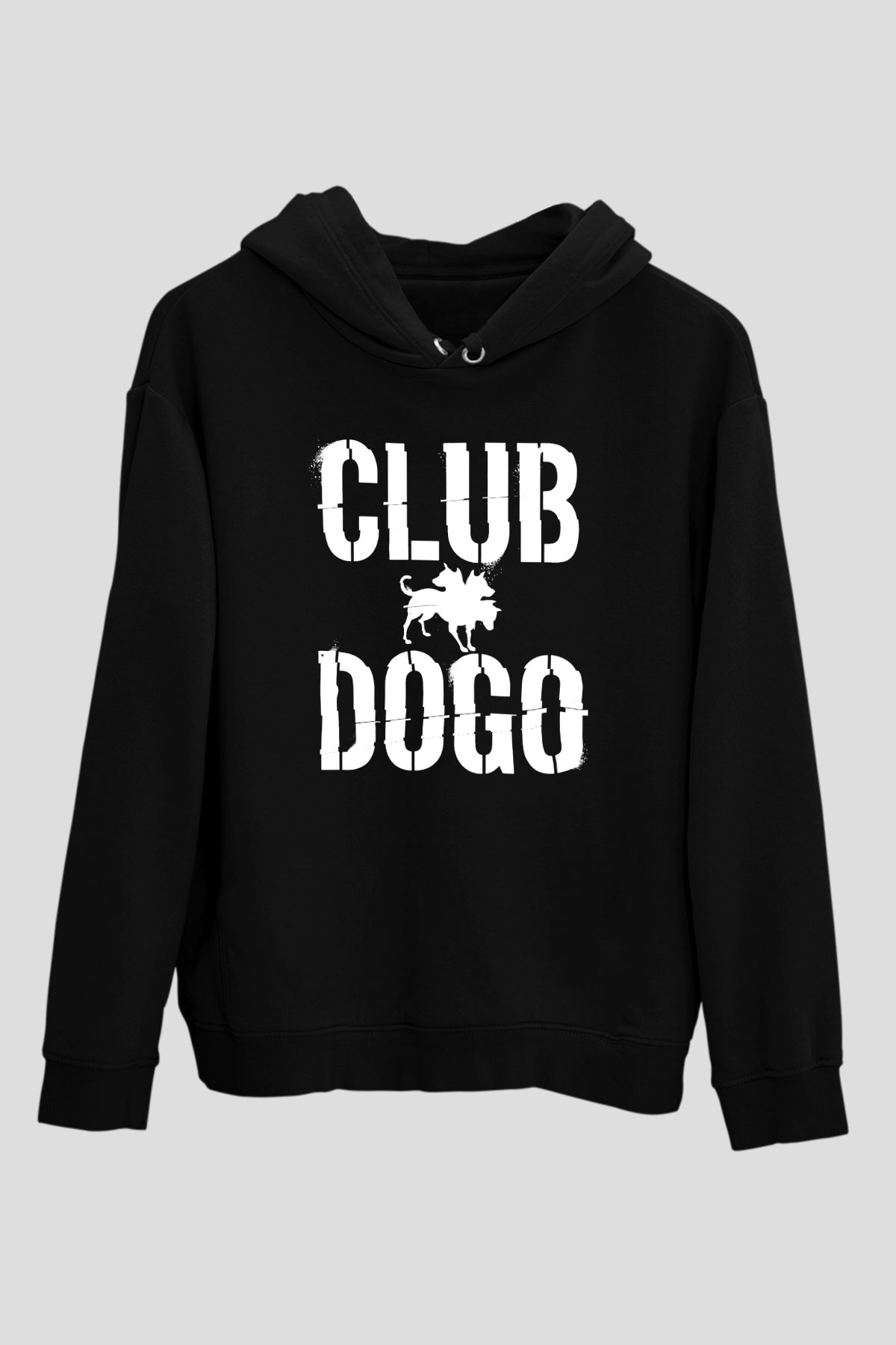 Club Dogo Siyah Unisex Hoodie