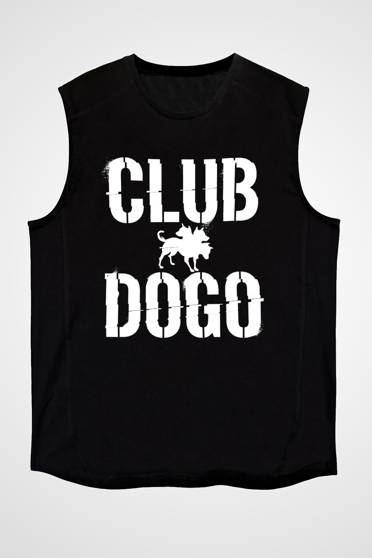 Club Dogo Siyah Unisex Kolsuz Tişört