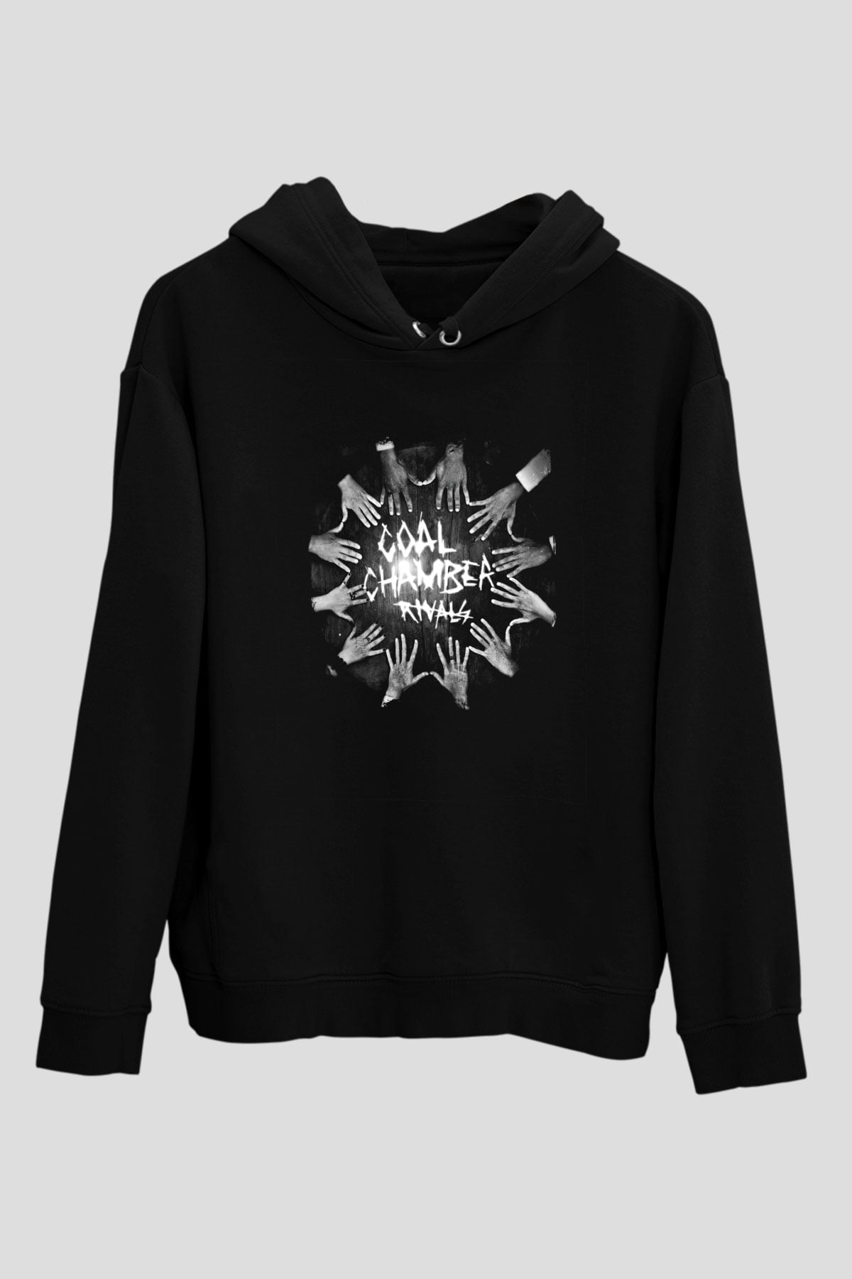Coal Chamber Baskılı Unisex Siyah Hoodie