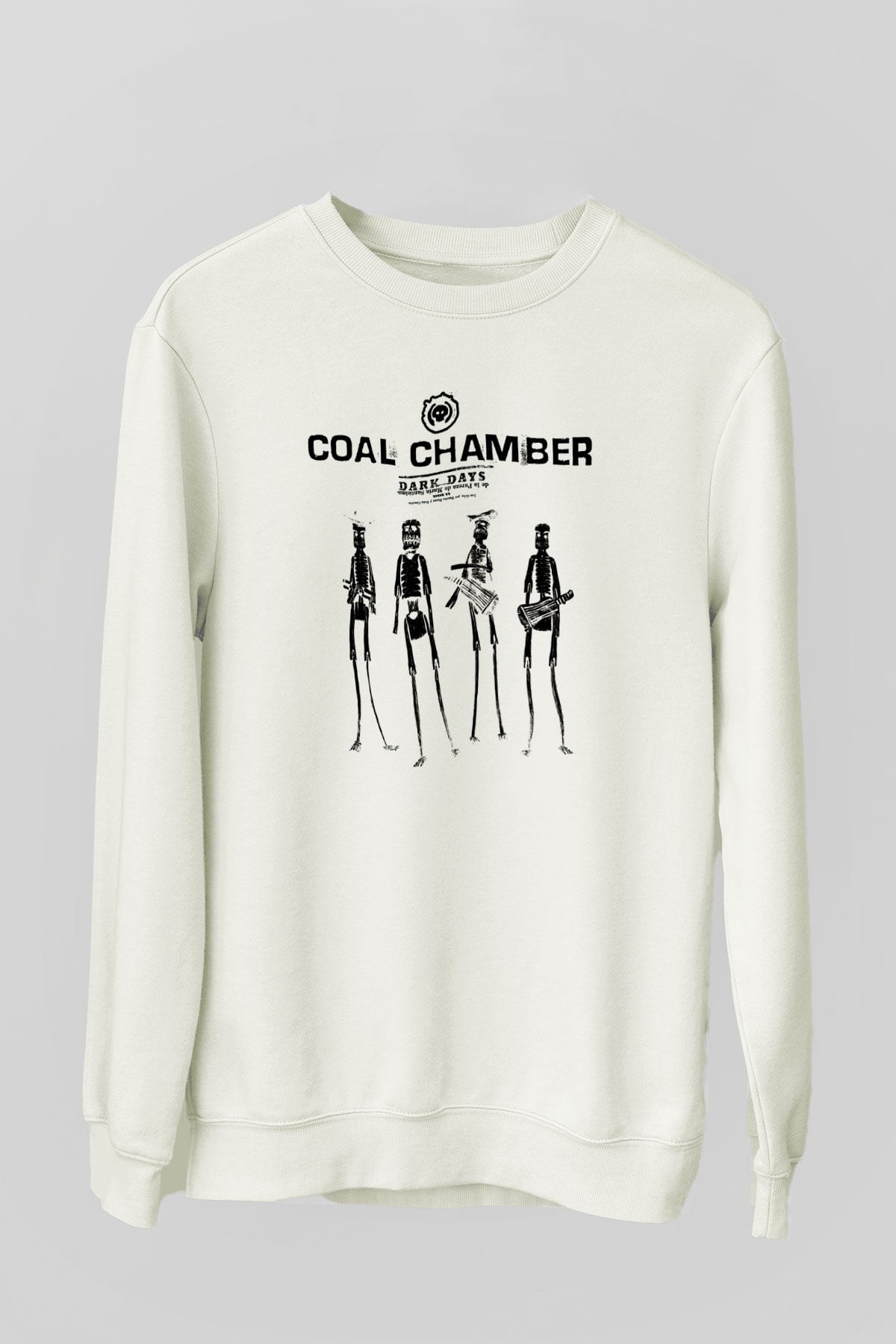 Coal Chamber Beyaz Unisex Sweatshirt