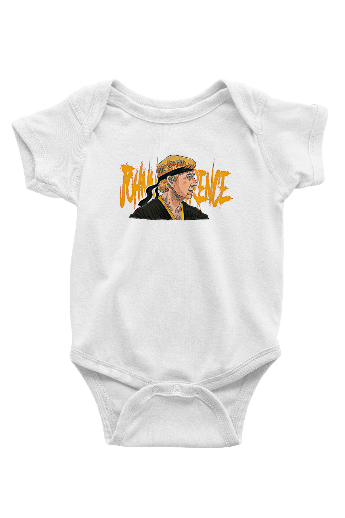 Cobra Kai Baskılı Beyaz Unisex Bebek Body - Zıbın