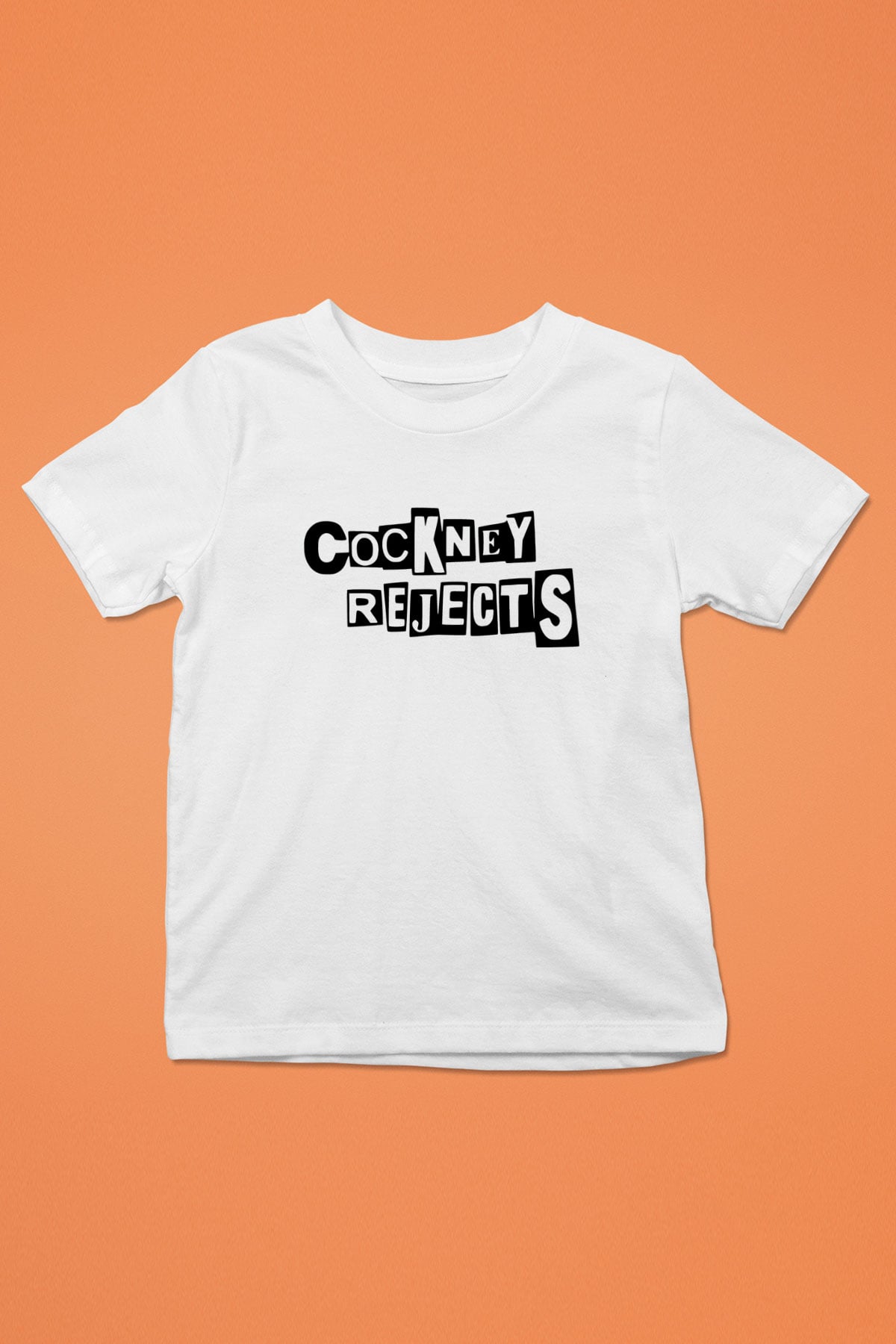 Cockney Rejects Baskılı Beyaz Unisex Beyaz Çocuk Tişört - Tshirt