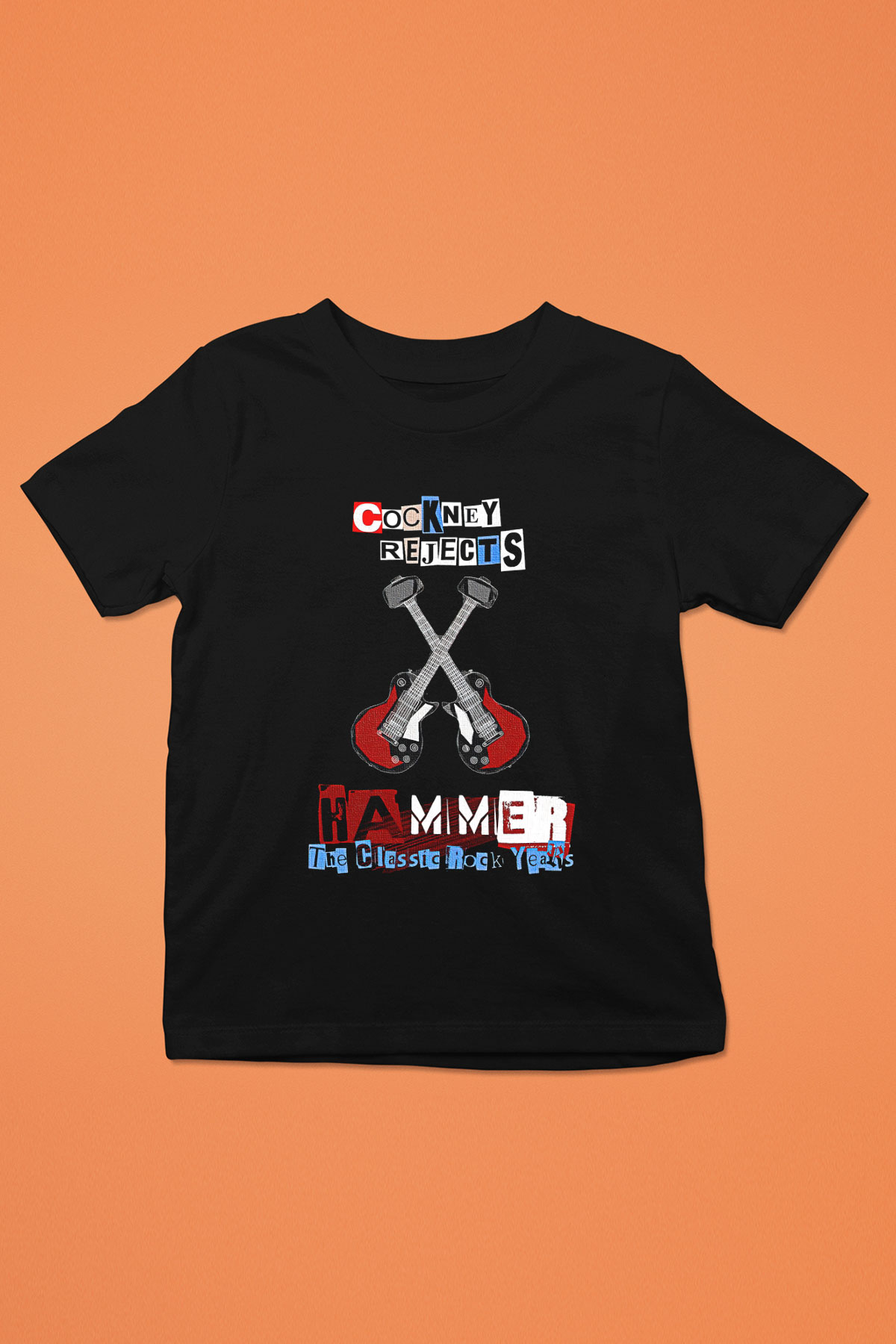 Cockney Rejects Baskılı Unisex Siyah Çocuk Tişört - Tshirt
