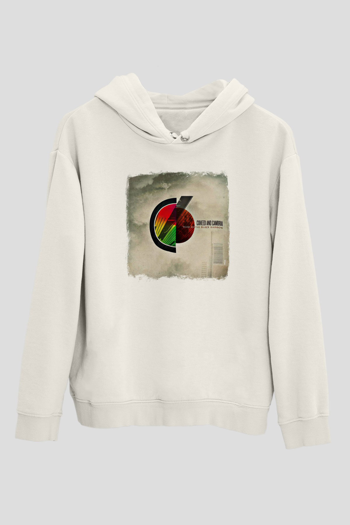 Coheed and Cambria Baskılı Unisex Beyaz Hoodie