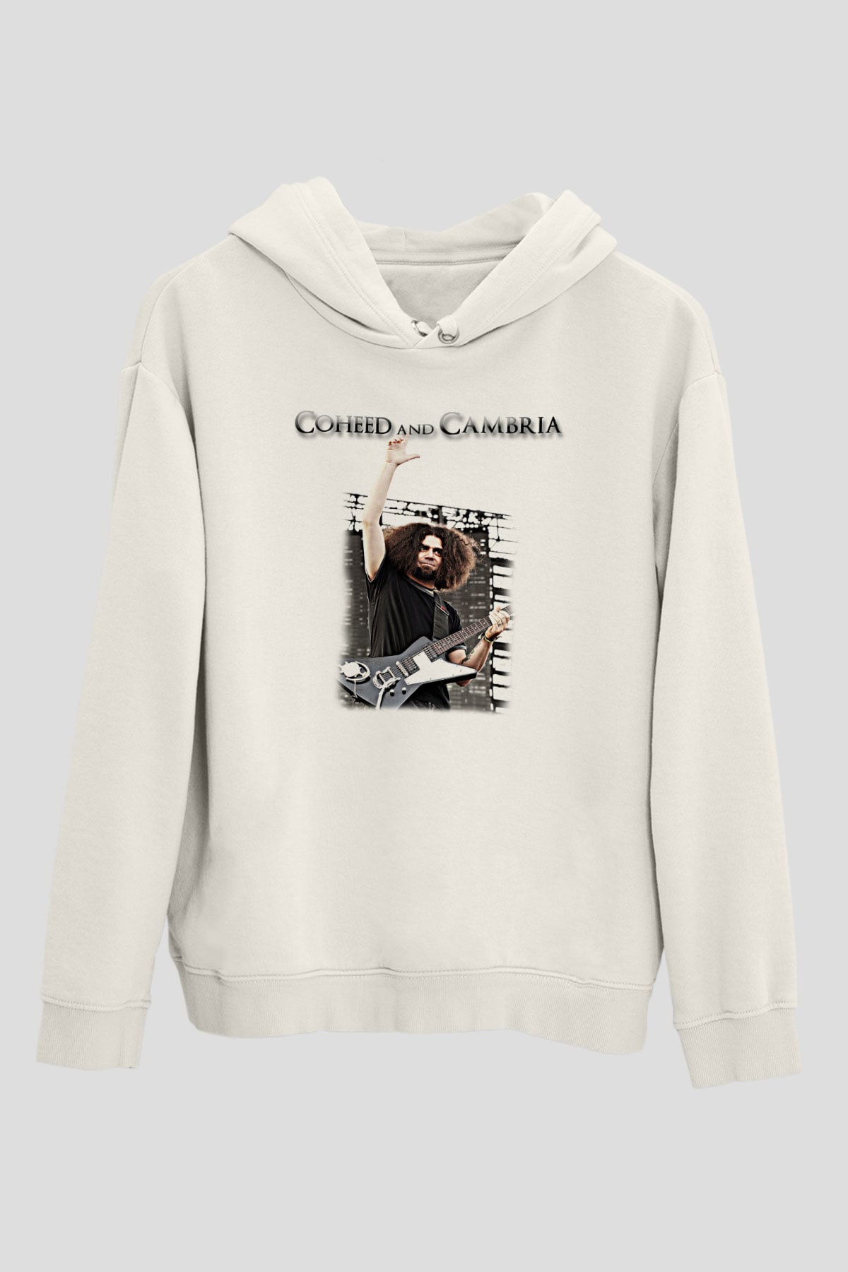 Coheed and Cambria Beyaz Unisex Kapüşonlu Sweatshirt