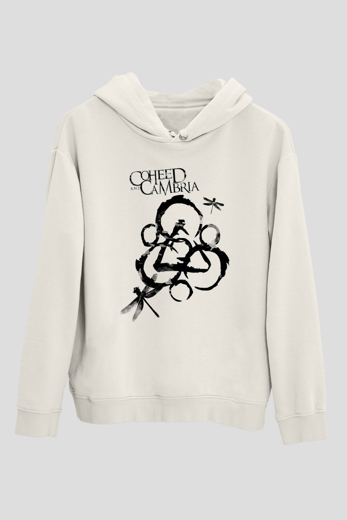 Coheed and Cambria Beyaz Unisex Kapüşonlu Sweatshirt