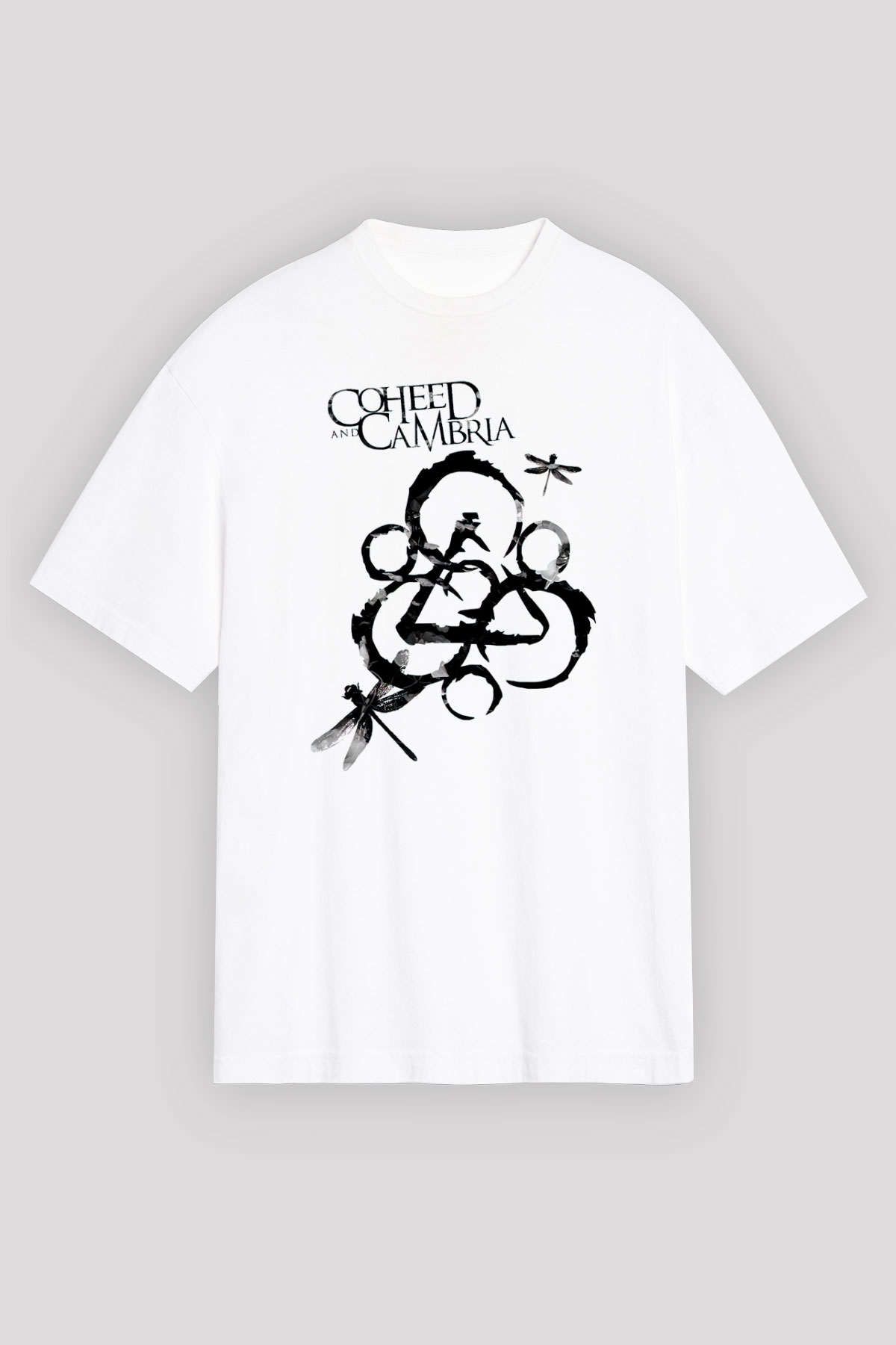 Coheed and Cambria Beyaz Unisex Tişört T-Shirt - TişörtFabrikası