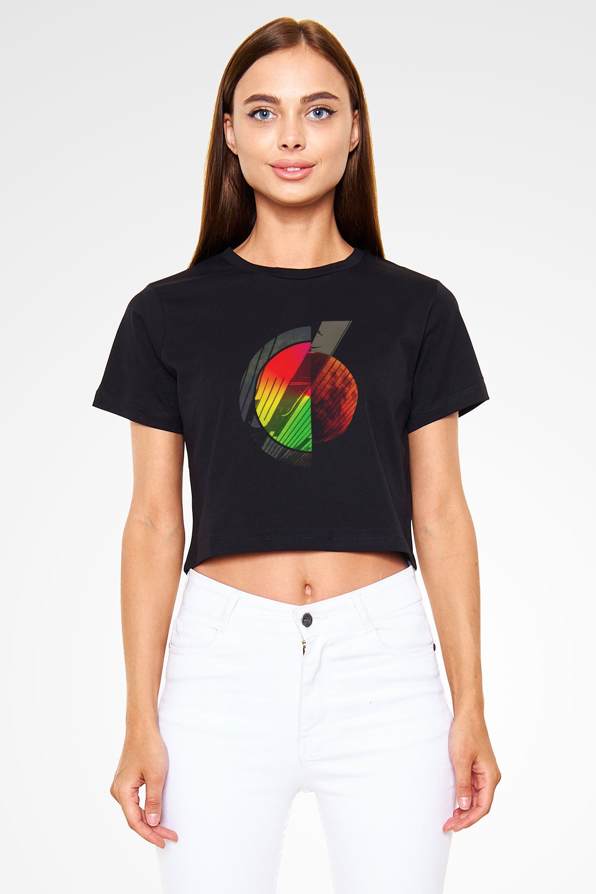 Coheed and Cambria Siyah Crop Top Tişört