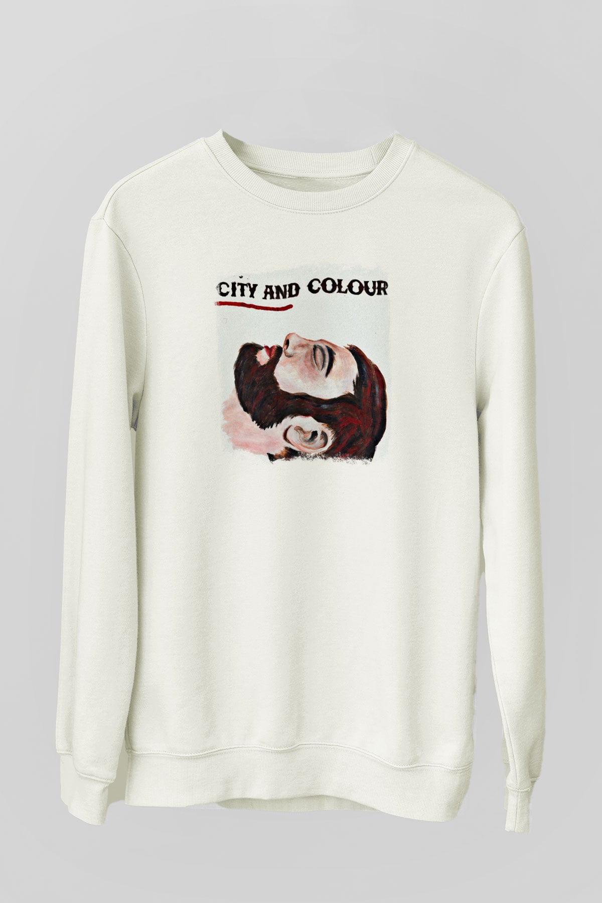 Color of Violence Baskılı Unisex Beyaz Sweatshirt