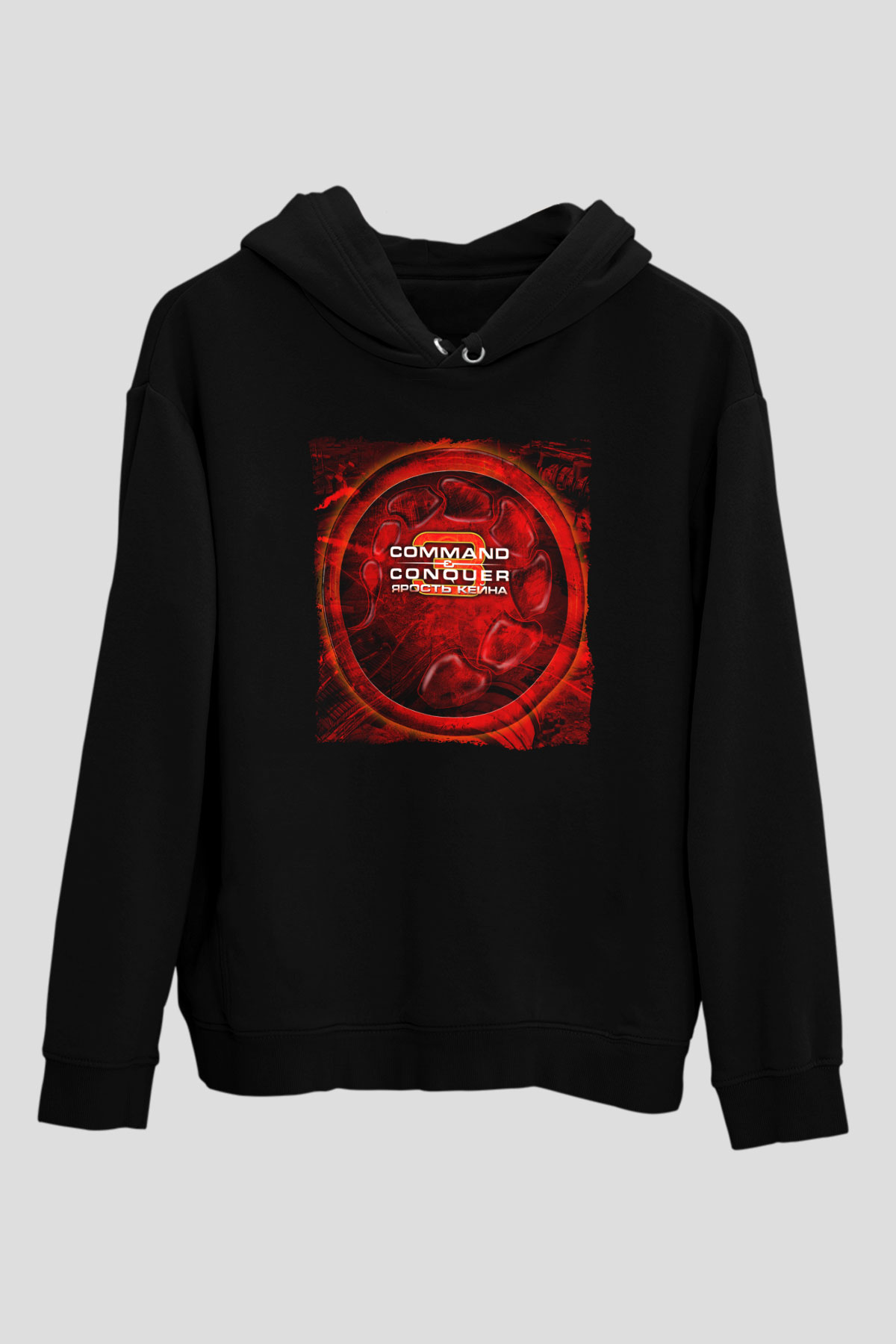 Command and Conquer Siyah Unisex Hoodie