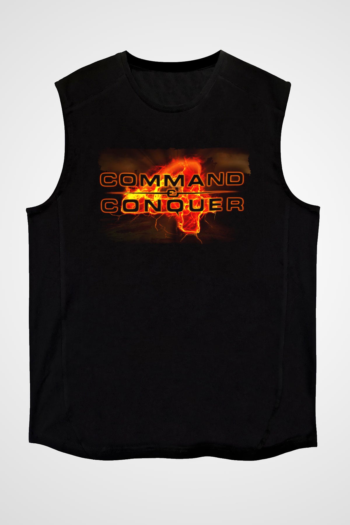 Command and Conquer Siyah Unisex Kolsuz Tişört