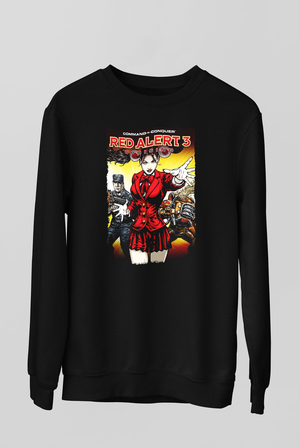 Command and Conquer Siyah Unisex Sweatshirt
