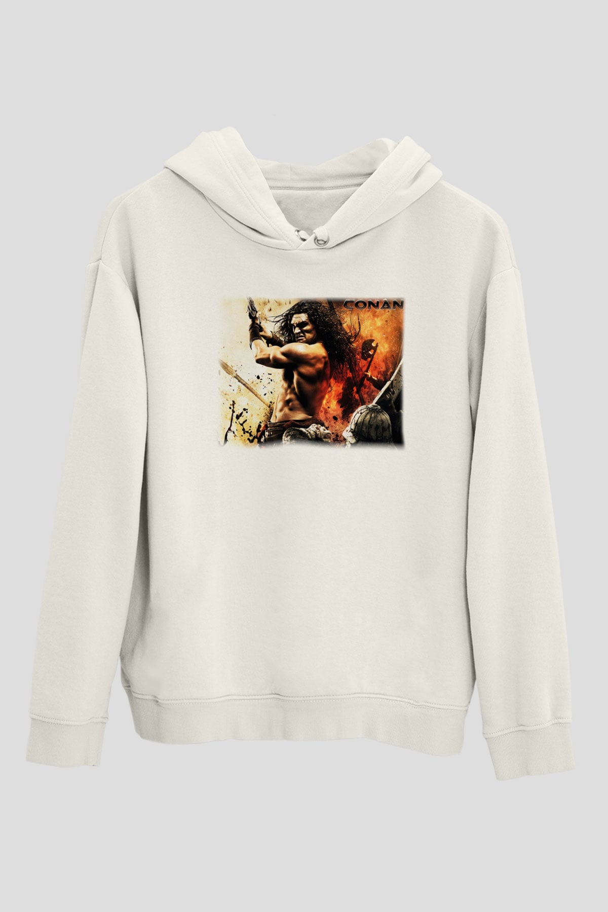Conan the Barbarian Beyaz Unisex Hoodie