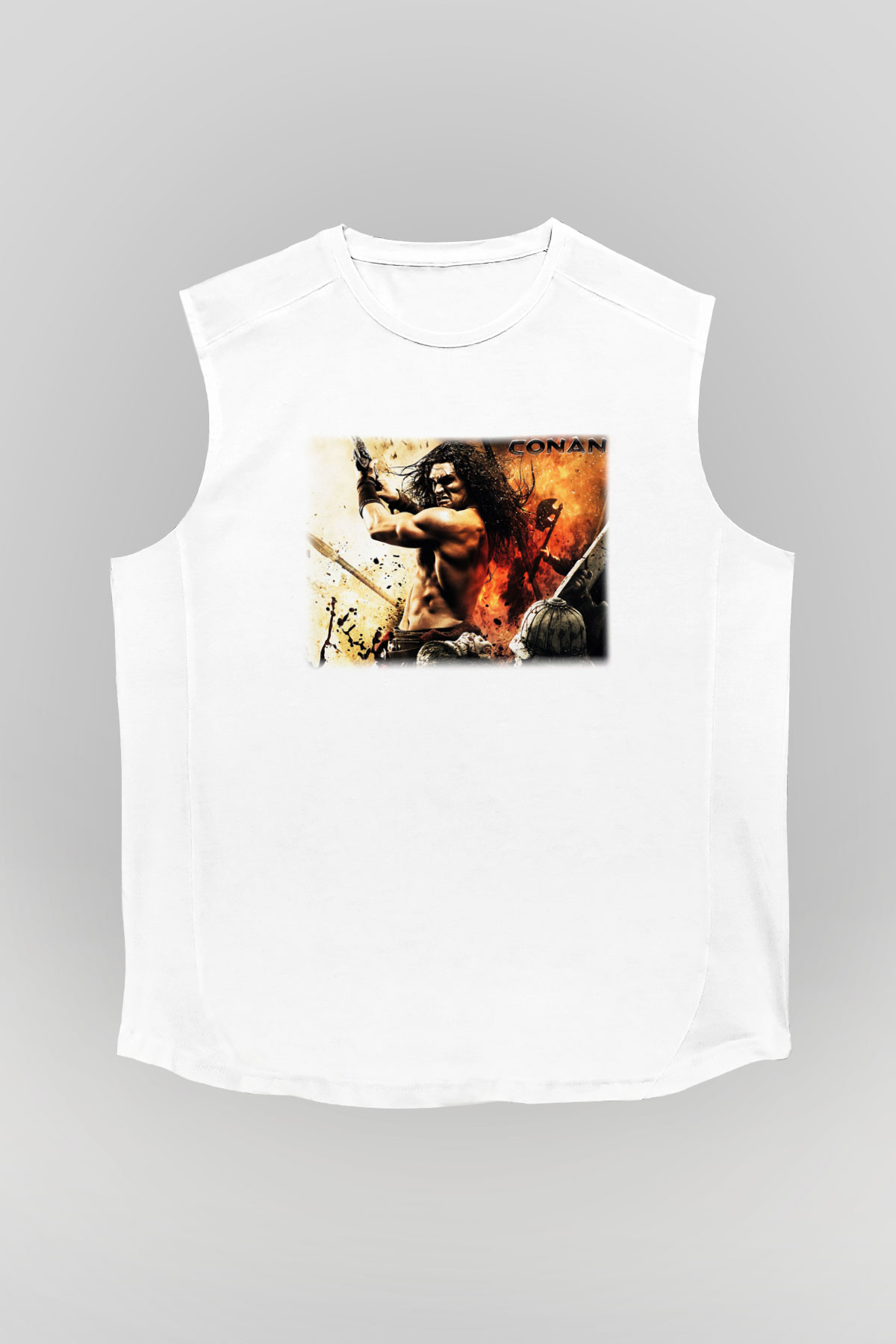 Conan the Barbarian Beyaz Unisex Kolsuz Tişört