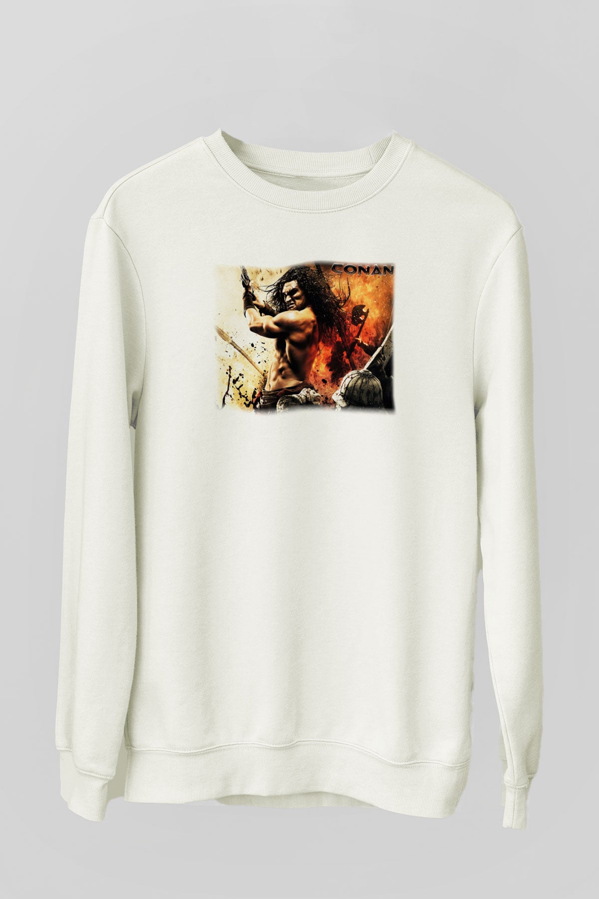 Conan the Barbarian Beyaz Unisex Sweatshirt