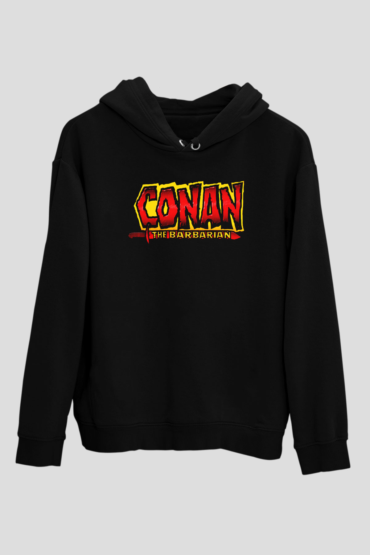 Conan the Barbarian Siyah Unisex Hoodie